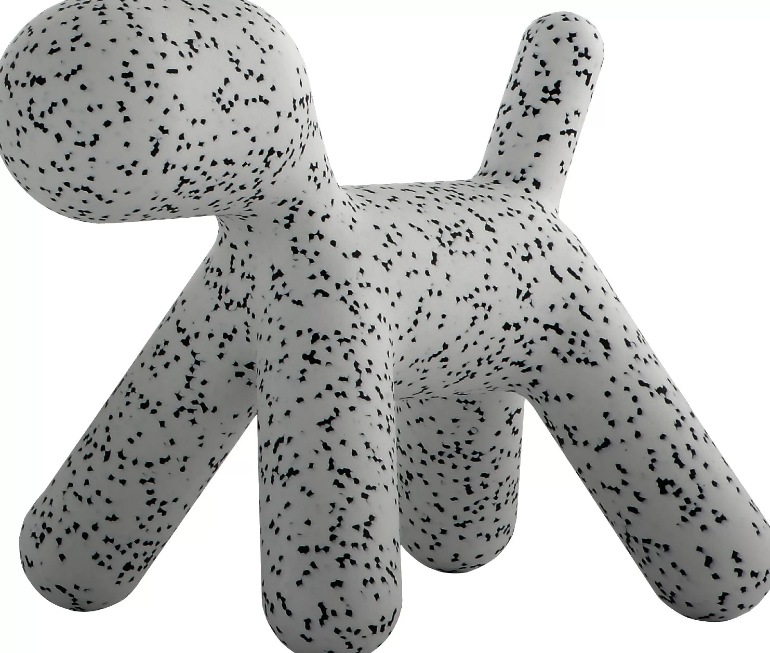 Déco Et Accessoires De Jardin>Magis Chaise Enfant Puppy Xl Plastique Blanc / Dalmatien - L 102 Cm - Blanc - Noir