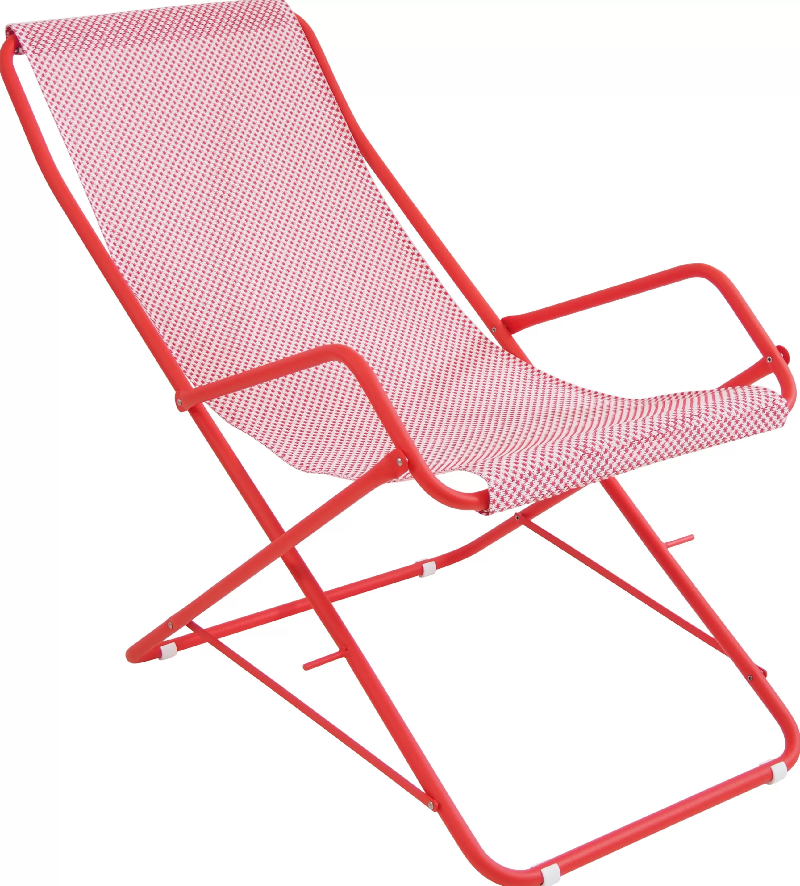 Bains De Soleil Chaises Longues Et Hamacs>Emu Chaise Longue Pliable Bahama Metal Metal & Tissu - Rouge