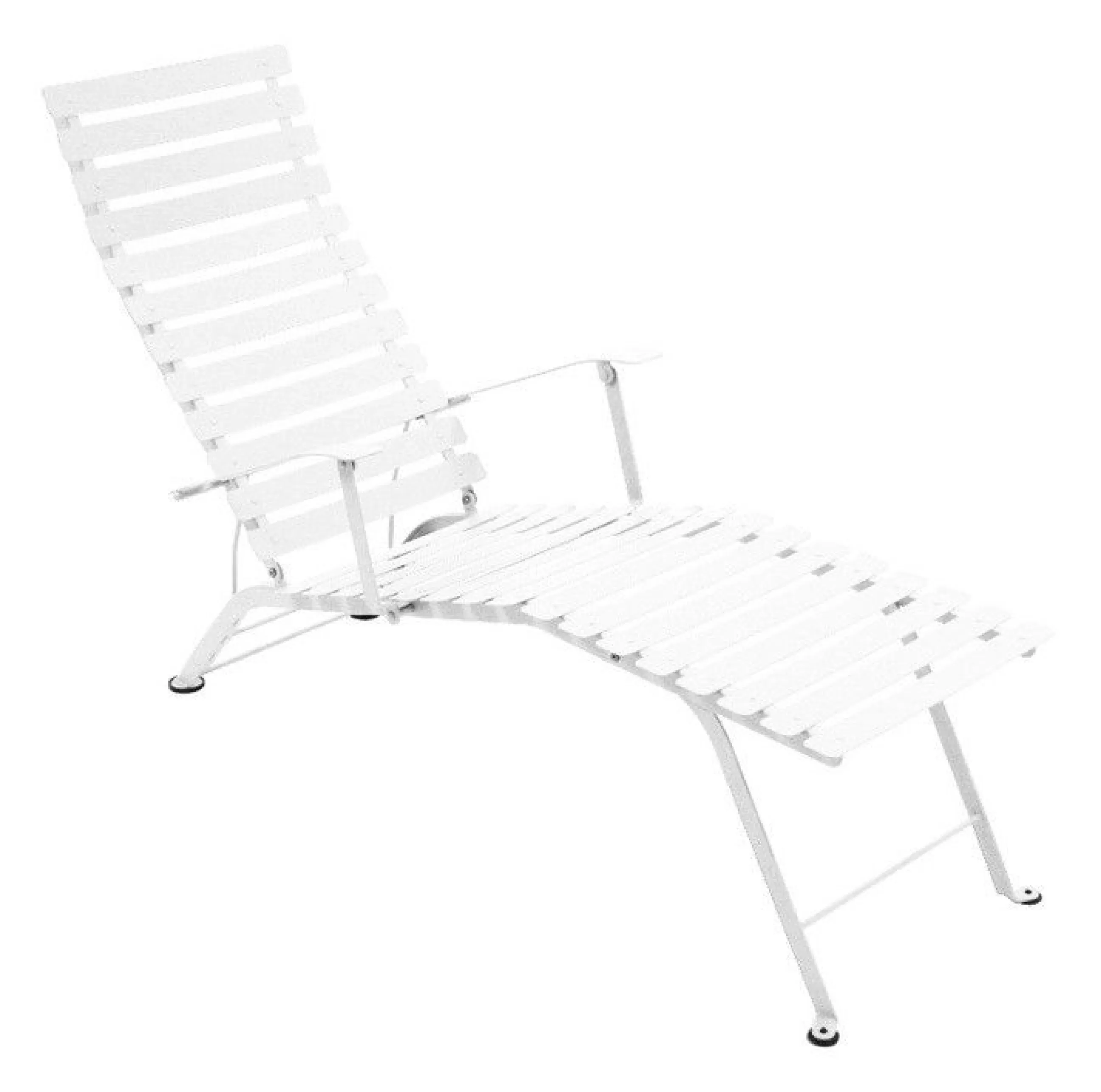 Bains De Soleil Chaises Longues Et Hamacs>Fermob Chaise Longue Pliable Inclinable Bistro Metalmetal/ Accoudoirs - Blanc