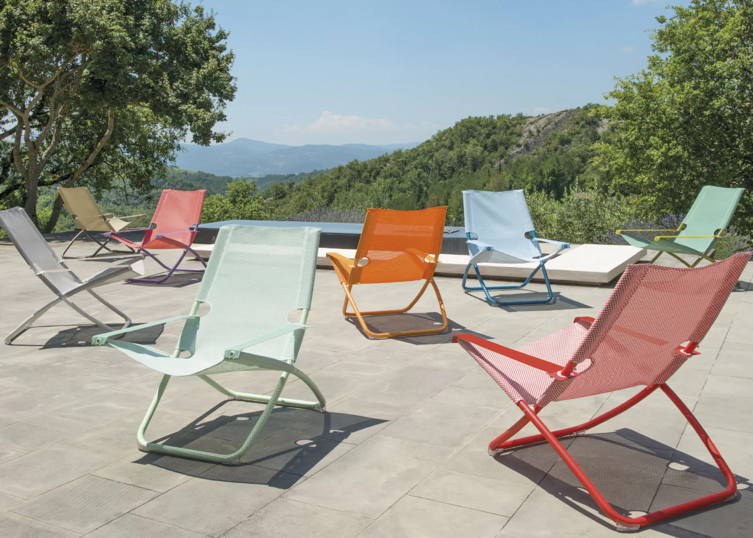 Bains De Soleil Chaises Longues Et Hamacs>Emu Chaise Longue Pliable Inclinable Snooze Metalmetal & Tissu/ 2 Positions - Rouge