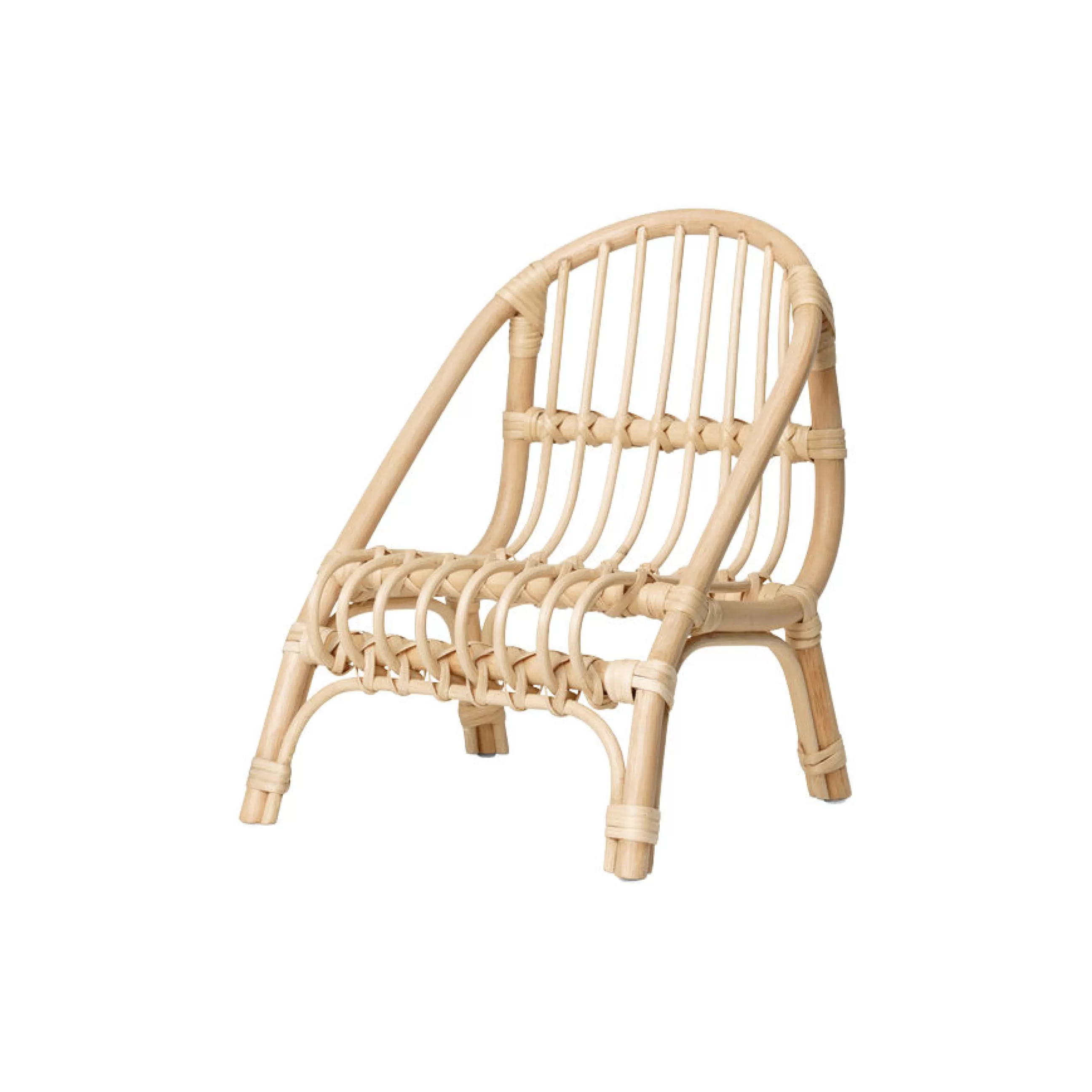 Jeux Et Loisirs>Ferm Living Chaise Pour Poupon Kuku Fibre Vegetale Bois/ Rotin Tresse Main - H 33 Cm - Naturel
