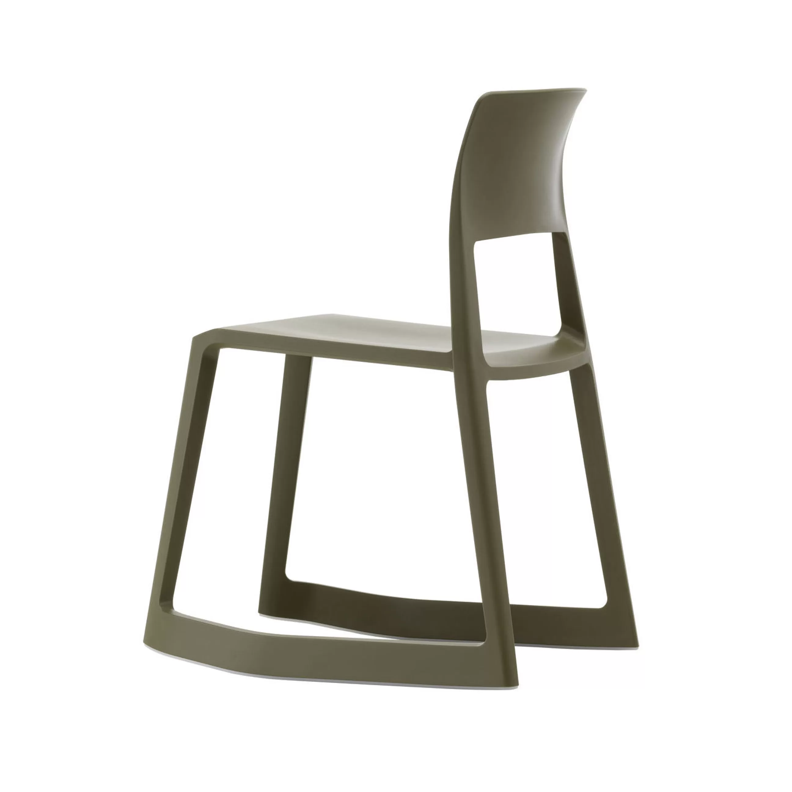 Chaises De Jardin>Vitra Chaise Tip Ton Plastique Vert / Inclinable & Ergonomique - Vert Olive