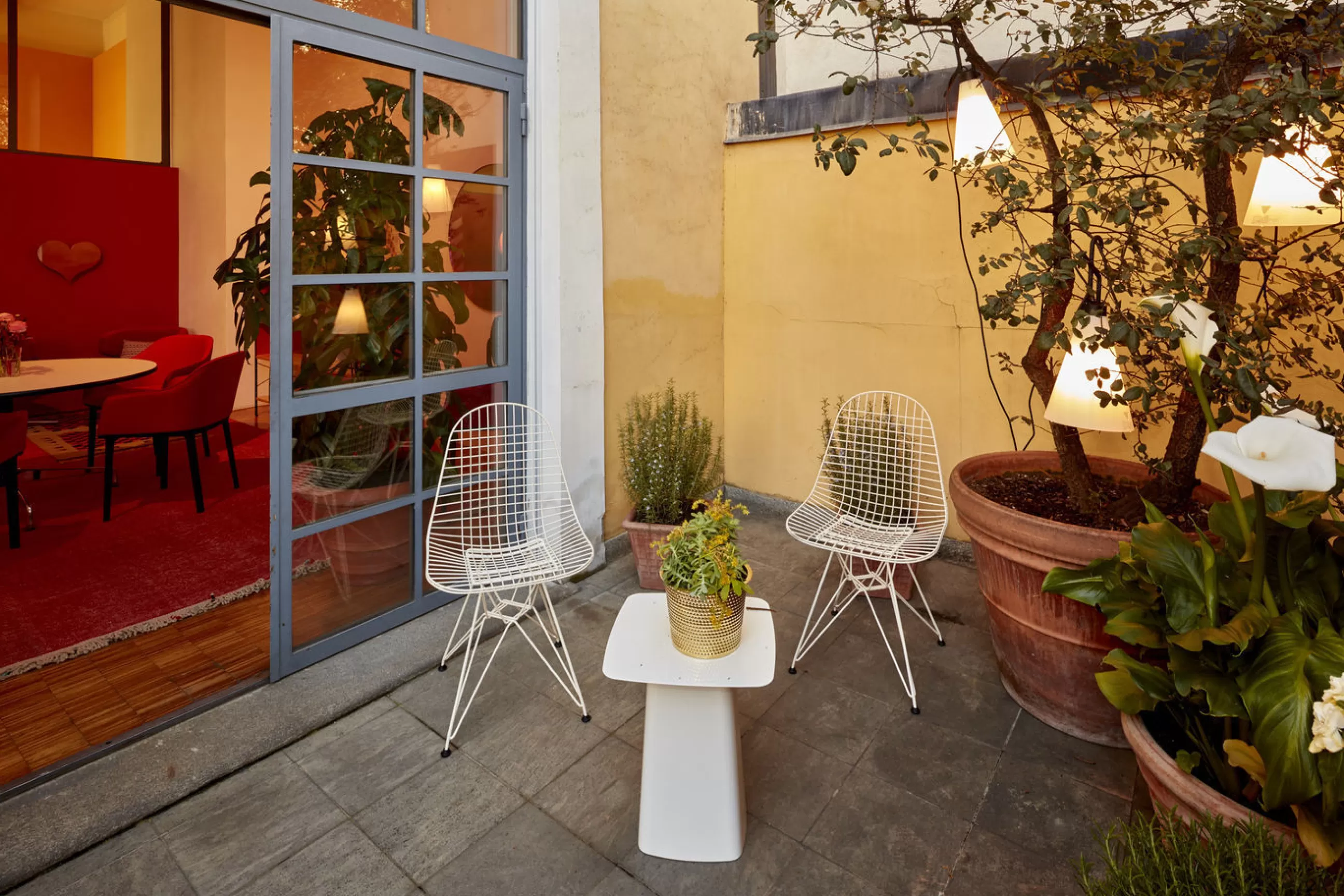 Chaises De Jardin>Vitra Chaise Wire Chair Dkr Metal/ By Charles & Ray Eames, 1951 - Blanc