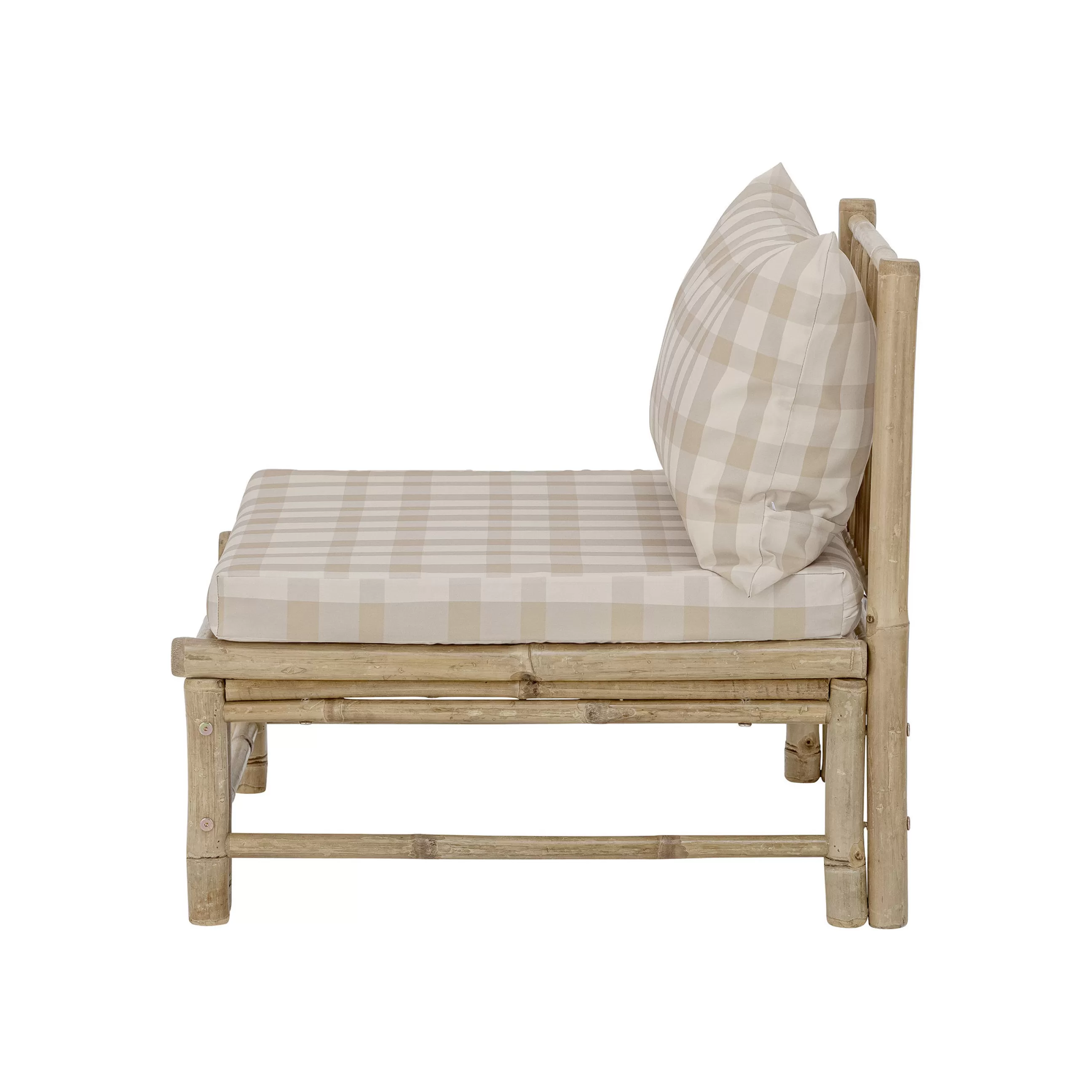 Fauteuils De Jardin>Bloomingville Chauffeuse Korfu Tissu Beige Bois Naturel / Module Central - Bambou - Bambou - Beige