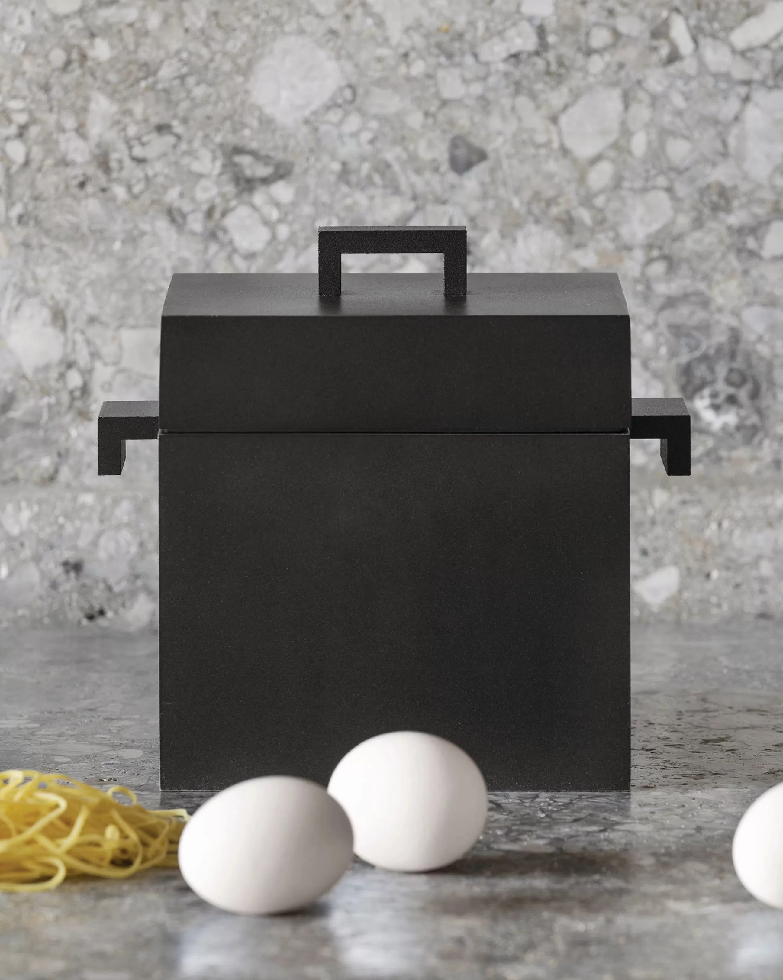 Plats Et Cuisson>Alessi Cocotte La Cubica Metal/ Induction - 240 Cl / 100 Values Collection - Noir