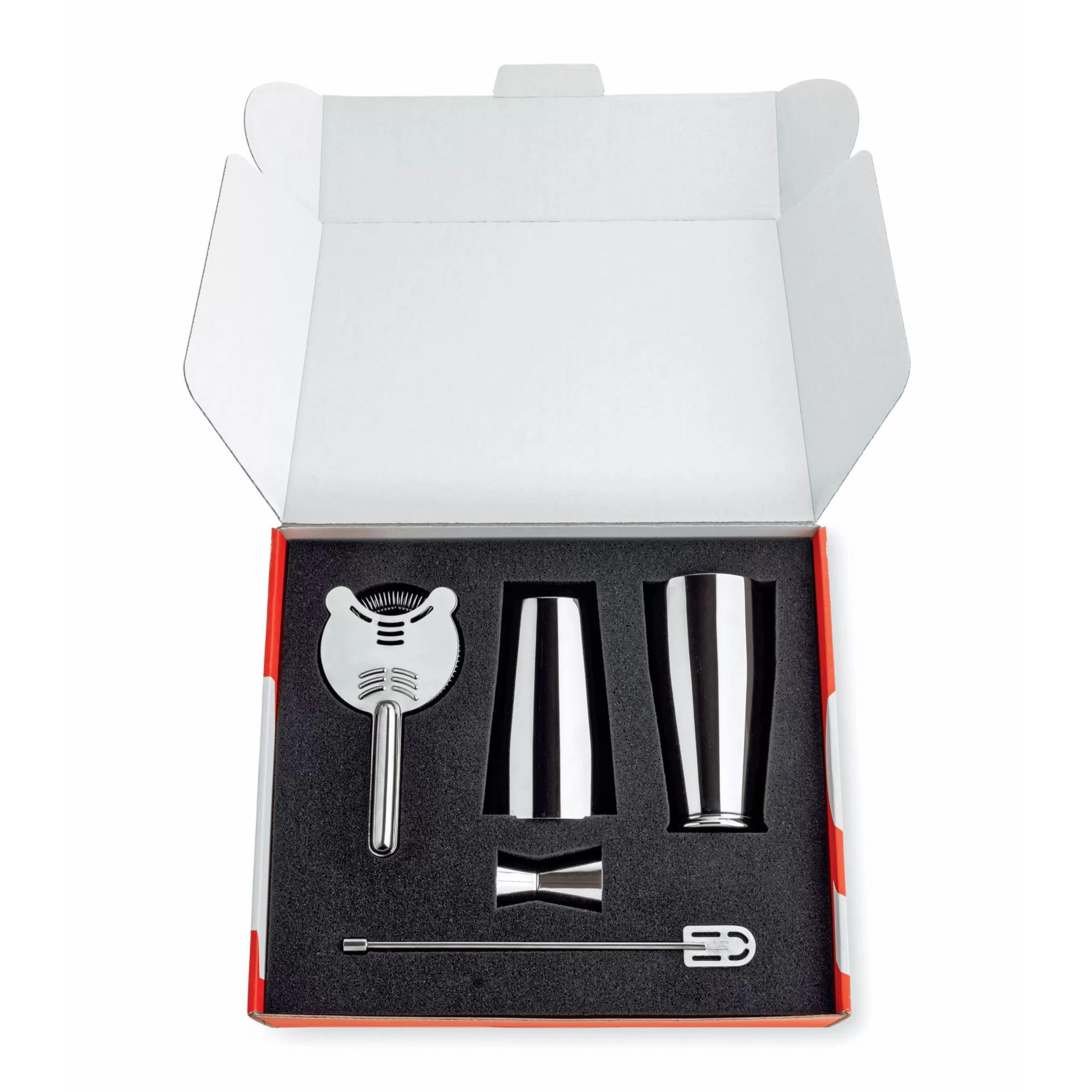 Terrasses Et Balcons>Alessi Coffret Shaker Lunar Eclipse Metal / By Ettore Sottsass - Set 4 Pieces - Acier