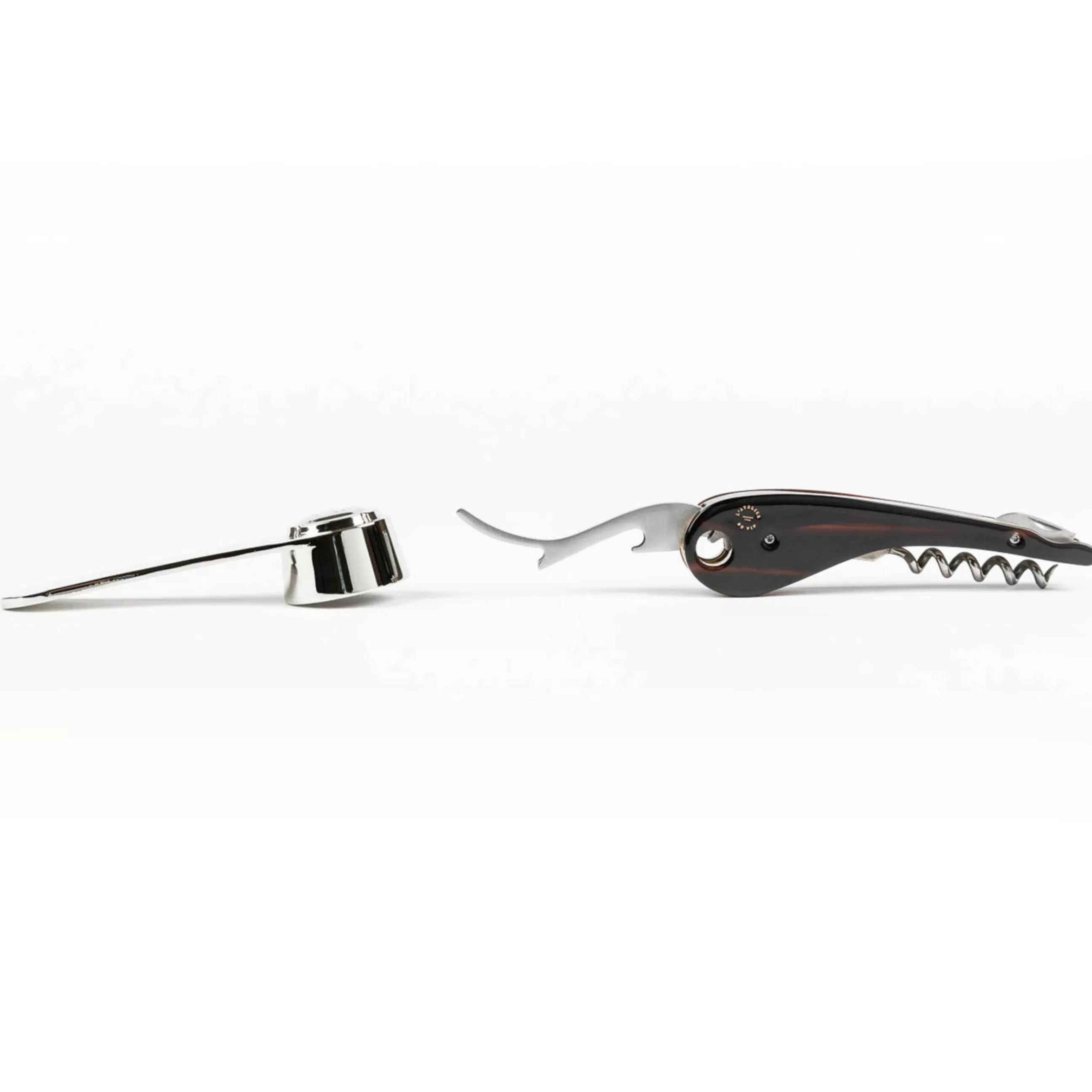 Autour Du Vin>L'Atelier du Vin Coffret Sommelier Oeno Collection 4 Metal Marron / Tire Bouchon + Pince A Bouchon Champagne - Acier - Marron