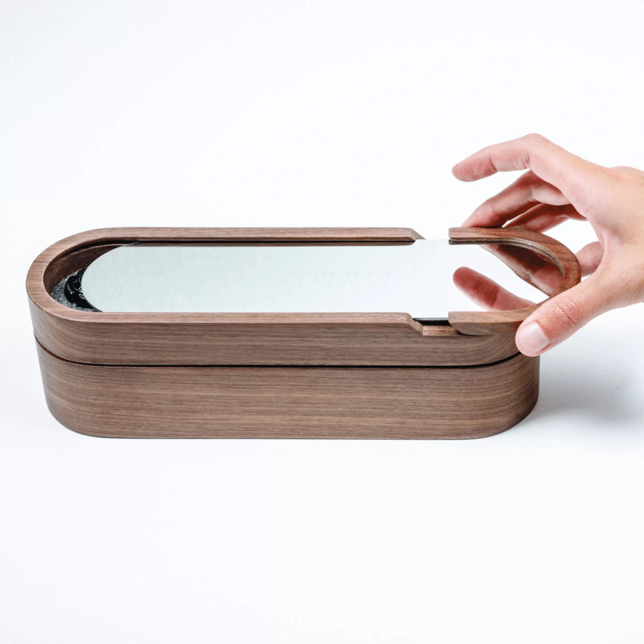 Autour Du Vin>L'Atelier du Vin Coffret Sparkling Set Bois Naturel / 2 Outils Pour Le Service Du Champagne - Acier - Miroir - Noyer