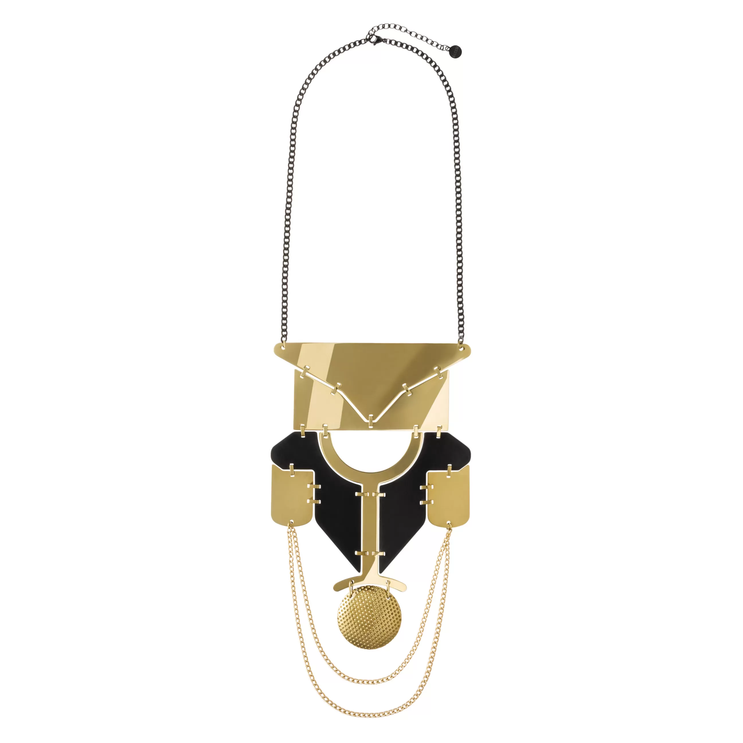 Bijoux Porte Cles>Alessi Collier Venusia - Lorica Noir Or Metal / Edition Limitee Numerotee - Noir - Or
