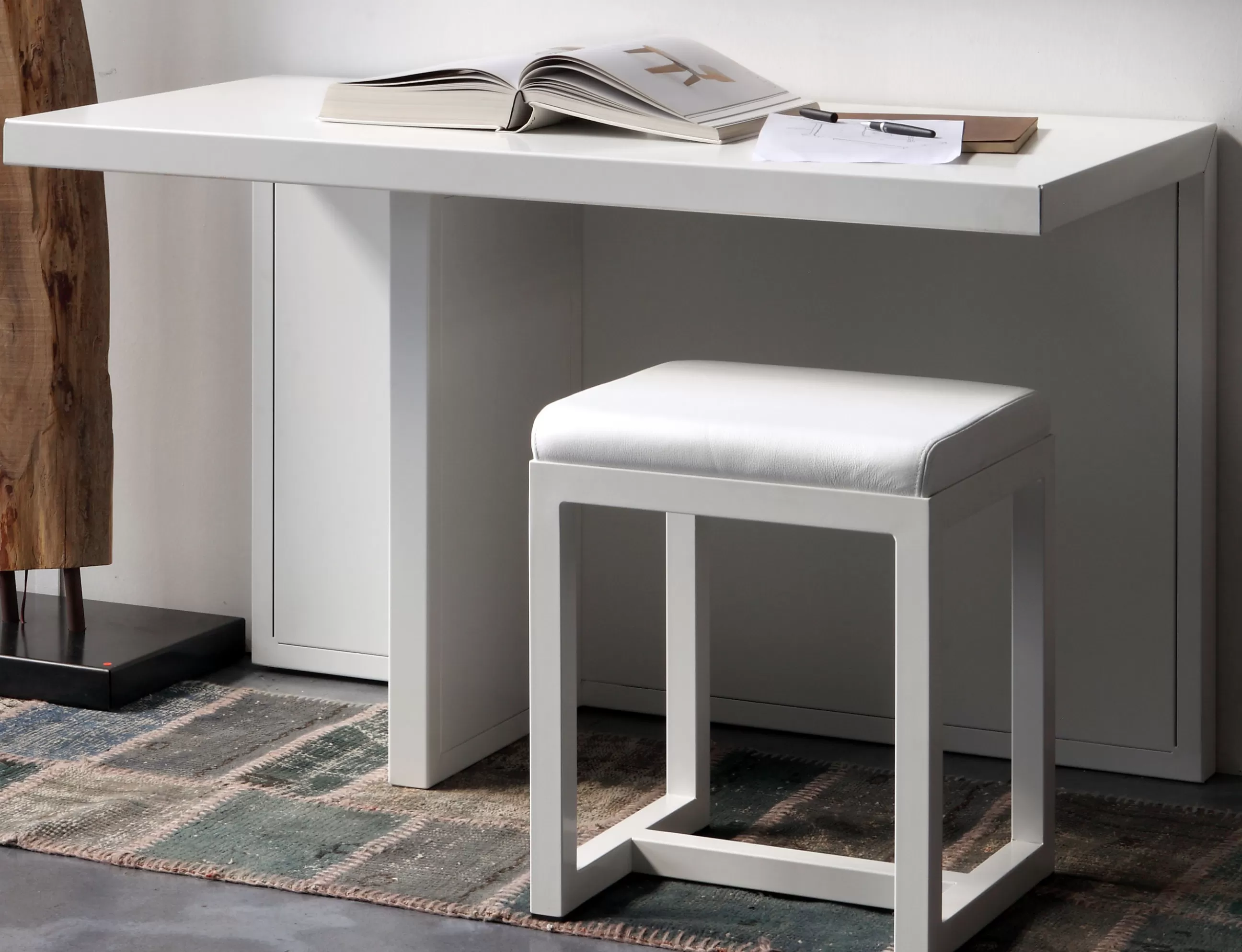 Consoles>Zeus Console Atrium/ Bureau - L 120 X P 60 Cm - Blanc
