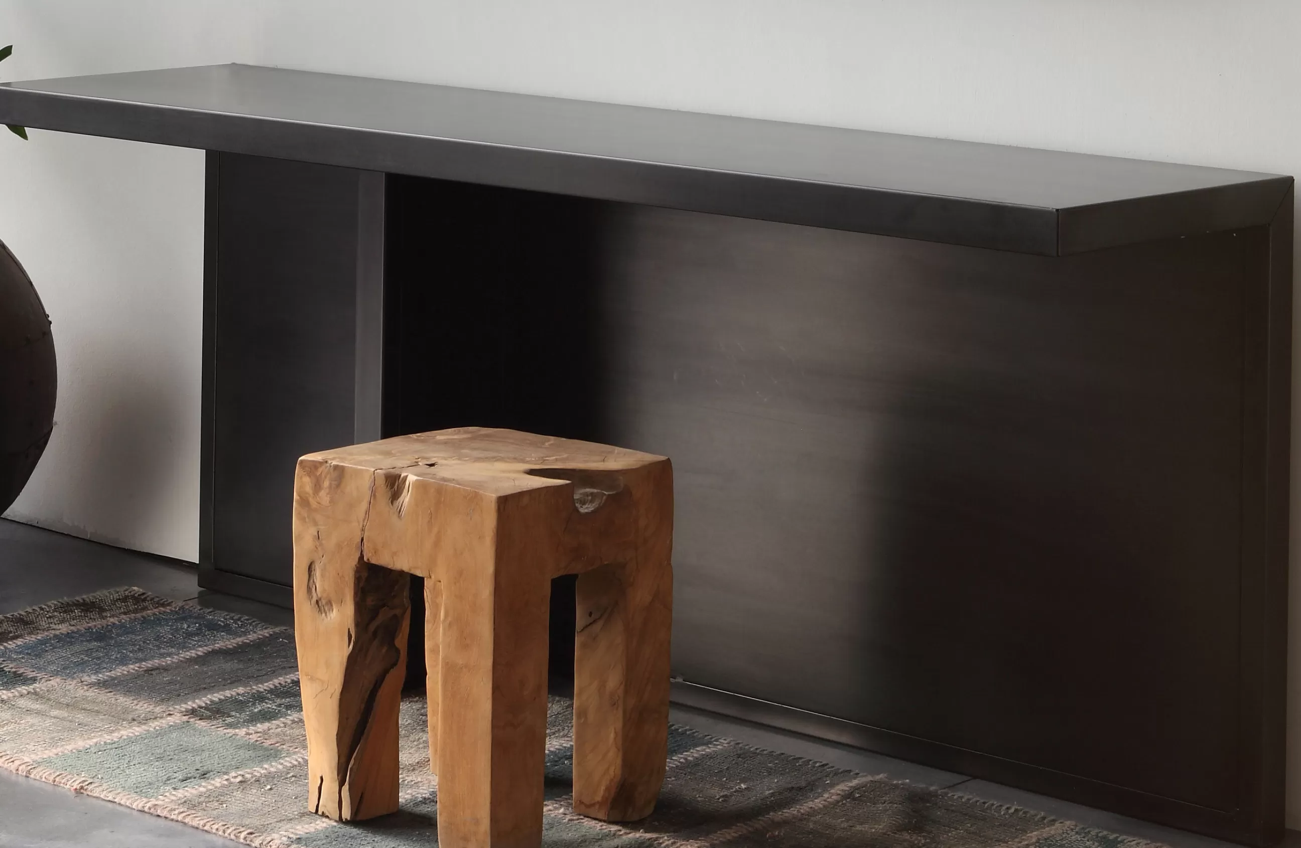 Consoles>Zeus Console Atrium/ Bureau - L 170 X P 45 Cm - Noir Phosphate