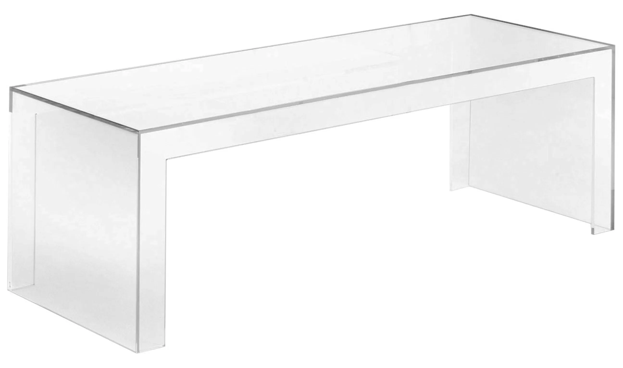 Consoles>Kartell Console Basse Invisibles Side Plastique Transparent / L 120 X H 40 Cm - Cristal