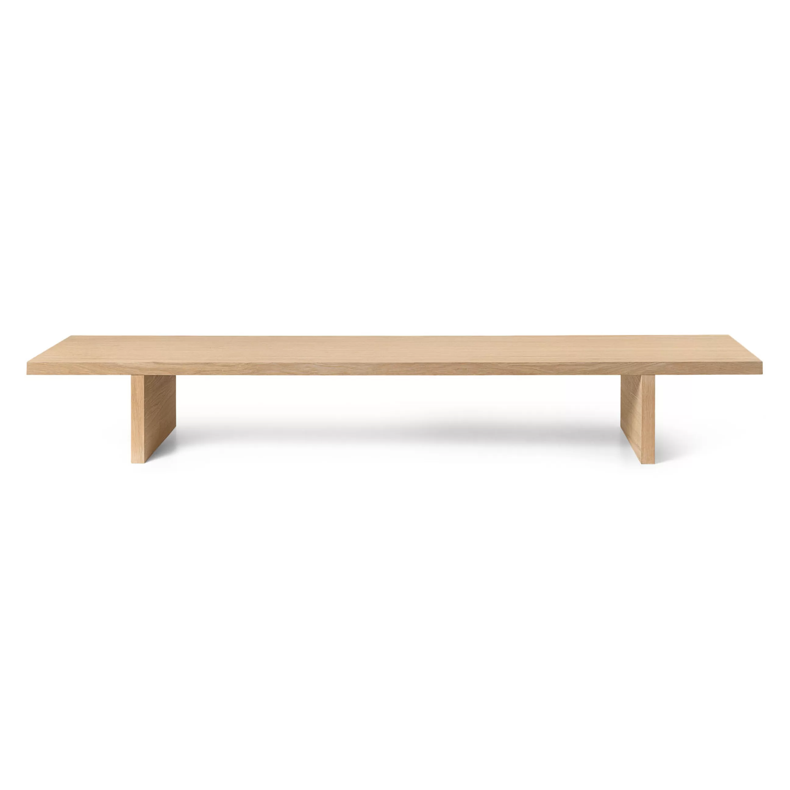 Consoles>Ferm Living Console Basse Kona Bois Naturel / L 140 X H 20 Cm - Chene Clair