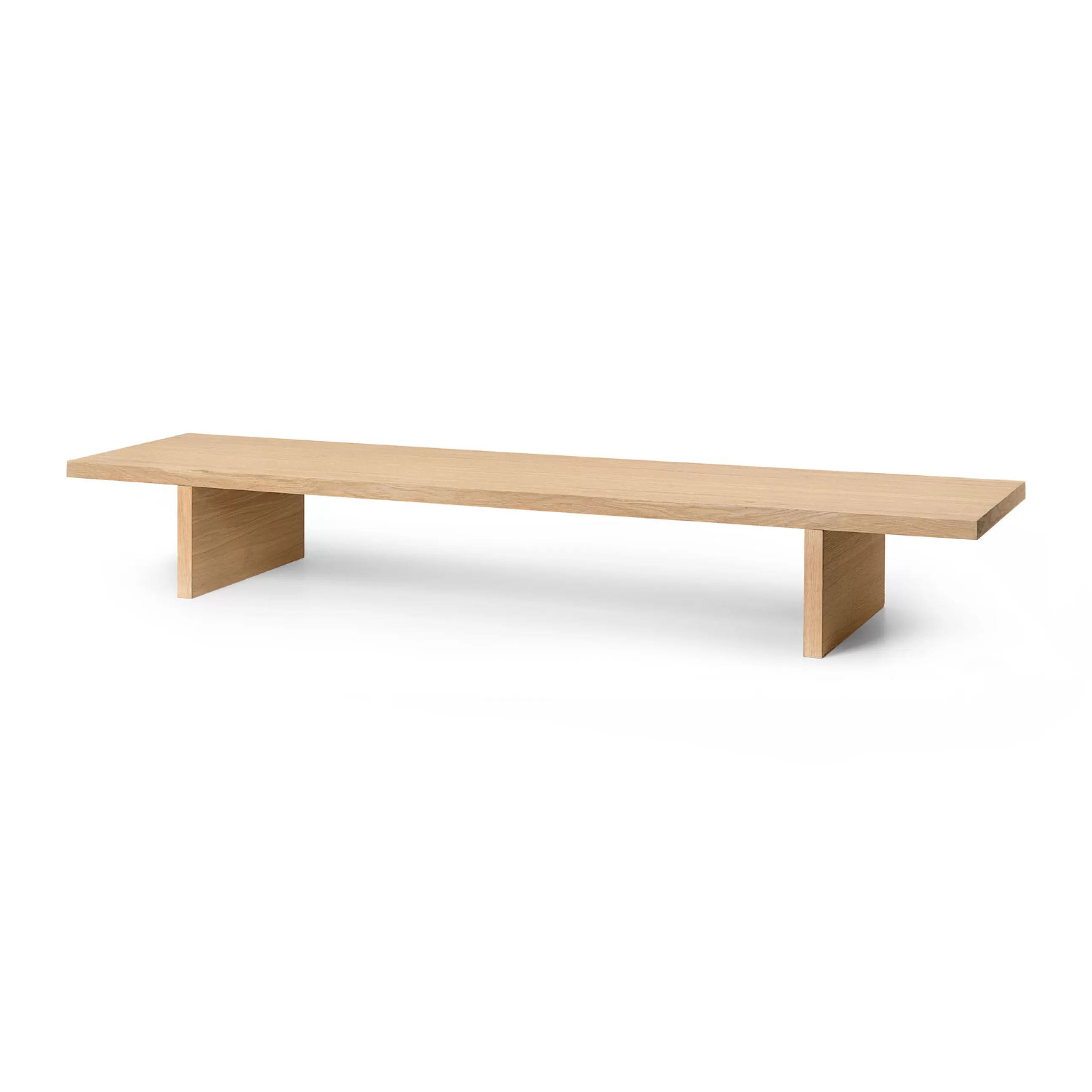Consoles>Ferm Living Console Basse Kona Bois Naturel / L 140 X H 20 Cm - Chene Clair