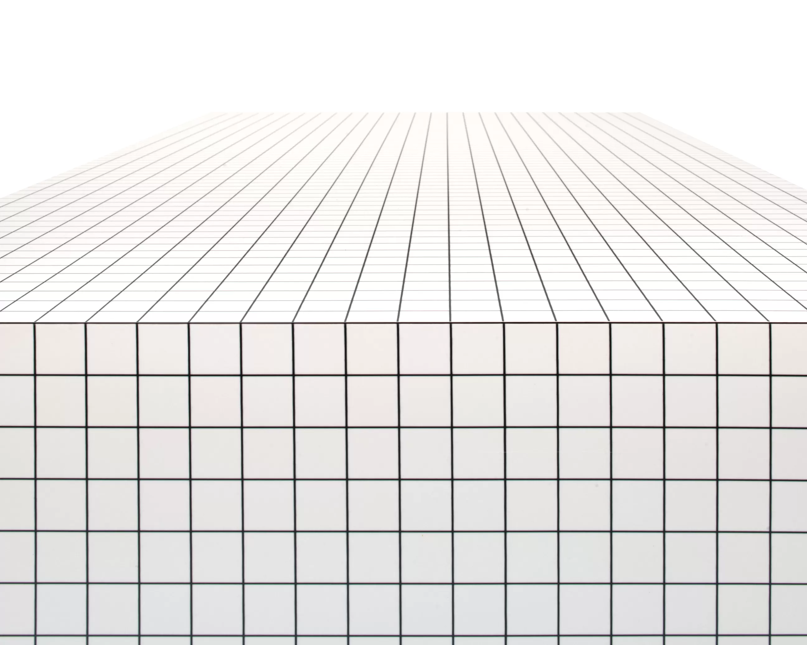 Consoles>Zanotta Console Basse Quaderna Plastique Blanc / L 150 X H 39 Cm - Superstudio, 1972 - Blanc - Noir
