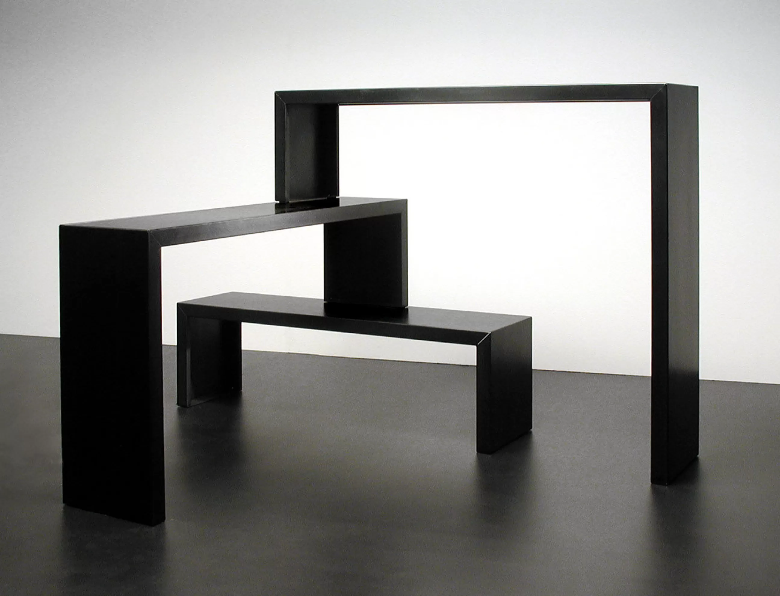 Consoles>Zeus Console Big Irony Babilonia Metal / Set 3 Consoles Modulables - Noir