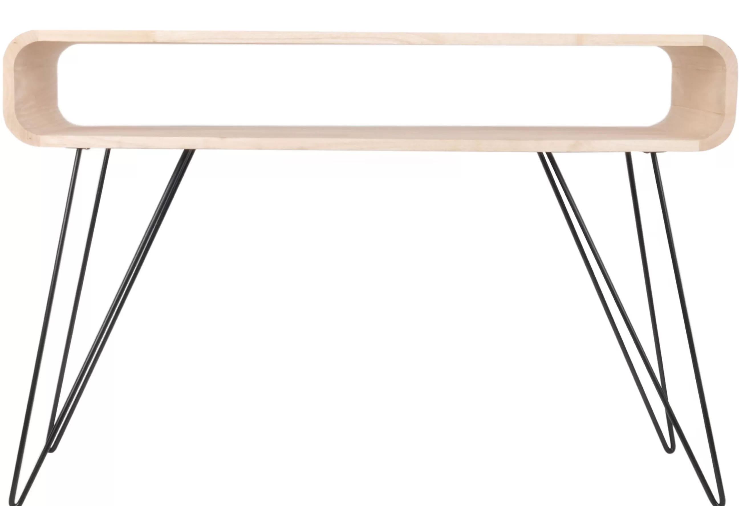 Consoles>XL Boom Console Metro Sofa Metal Bois Naturel / Bureau - L 120 X H 80 Cm - Bois - Noir