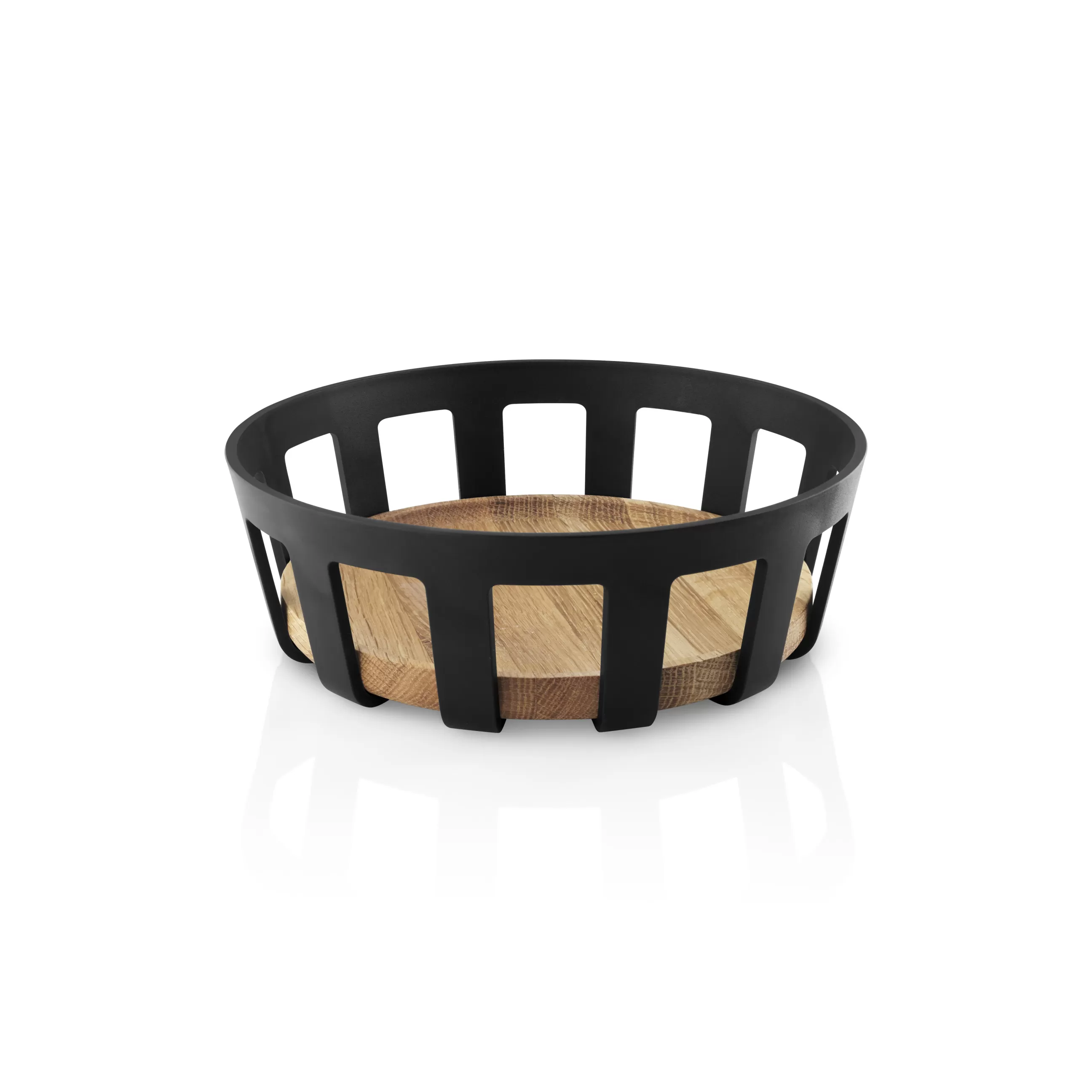 Corbeilles Centres De Table>Eva Solo Corbeille A Pain Nordic Kitchen Plastique Noir Bois Naturel / O 21,5 X H 7 Cm - Chene - Noir