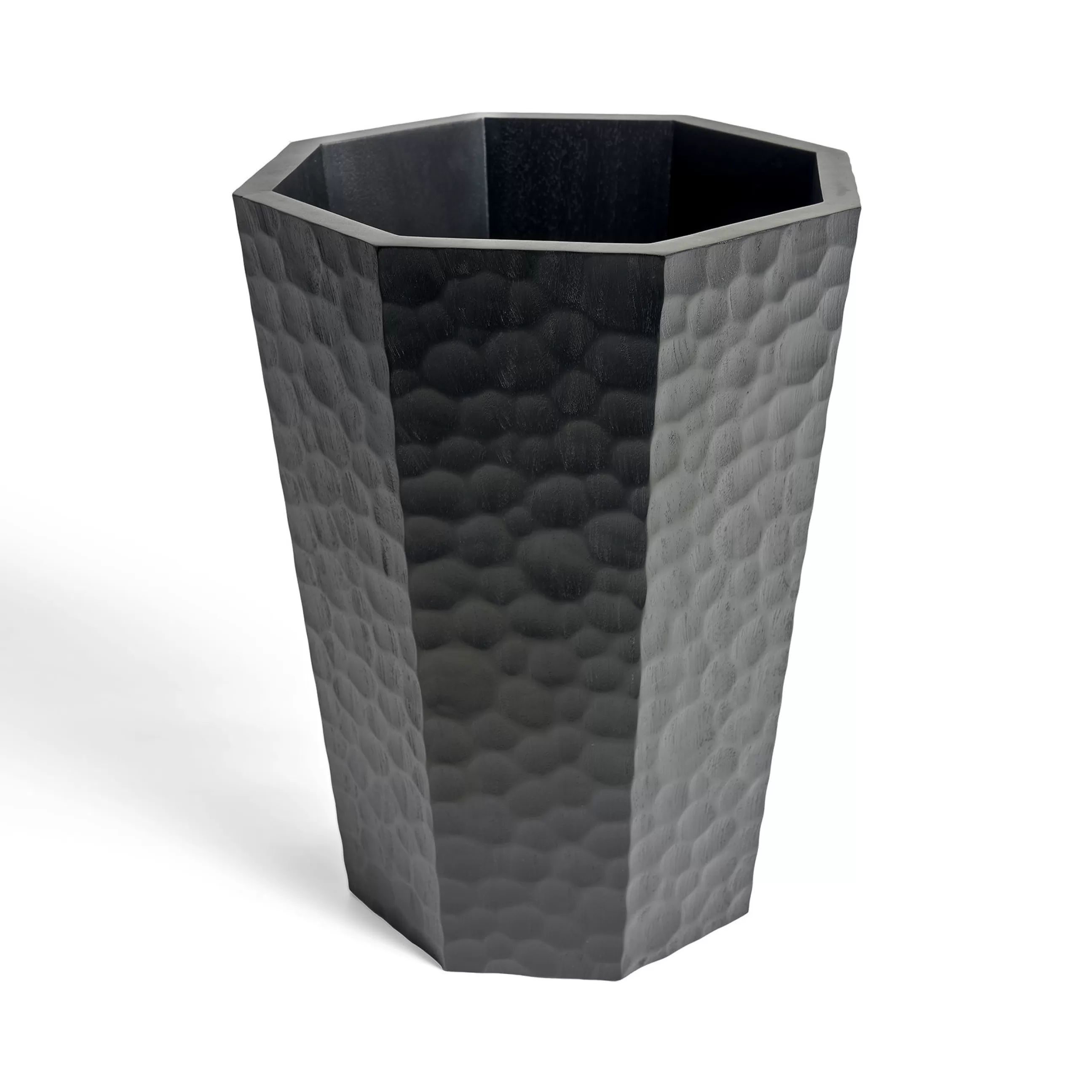 Accessoires Bureau>Ethnicraft Corbeille A Papier Chopped Bois / Acajou - O 28 X H 35 Cm - Noir