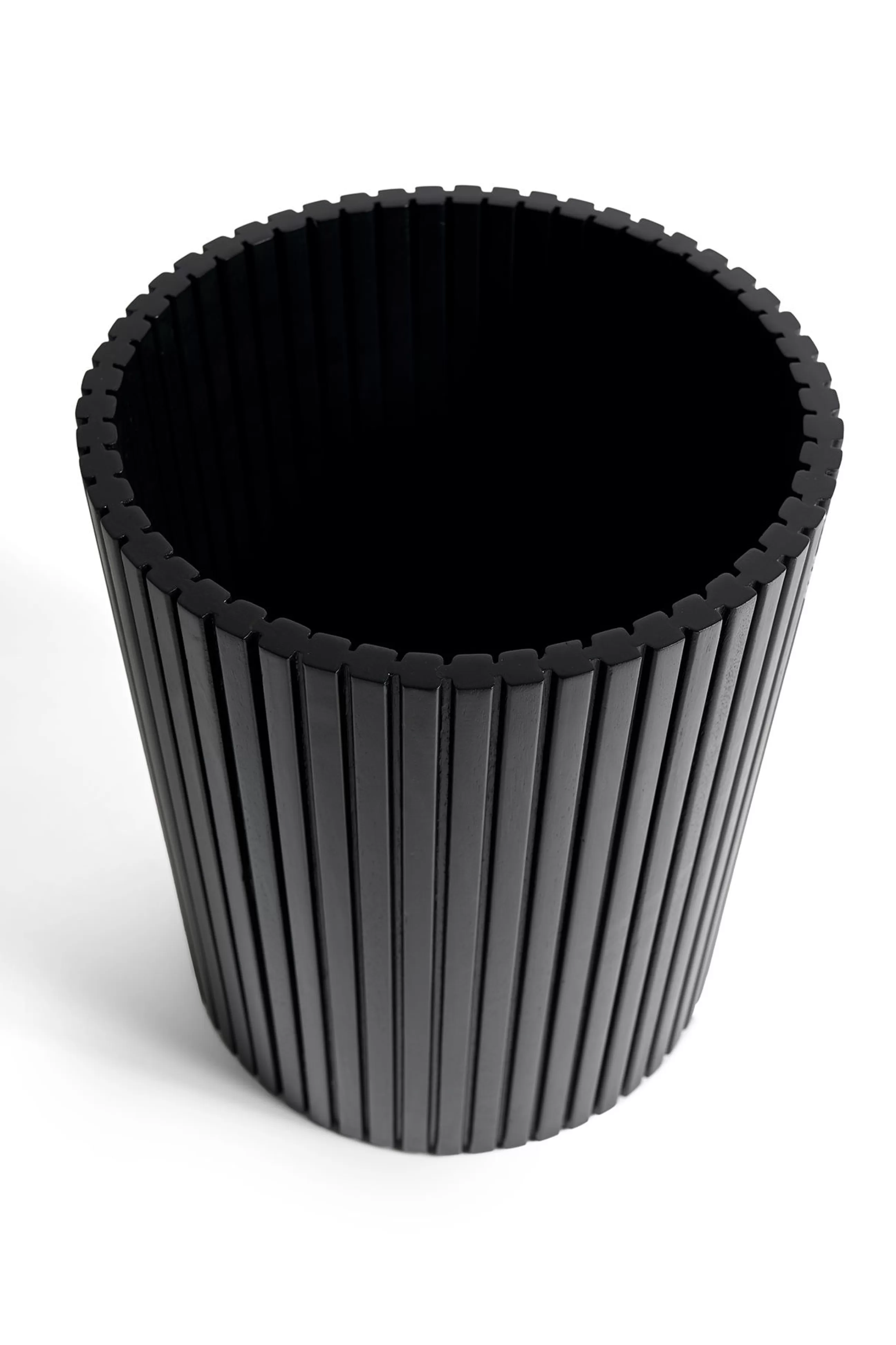 Accessoires Bureau>Ethnicraft Corbeille A Papier Roller Max Bois / Acajou - O 28 X H 35 Cm - Noir