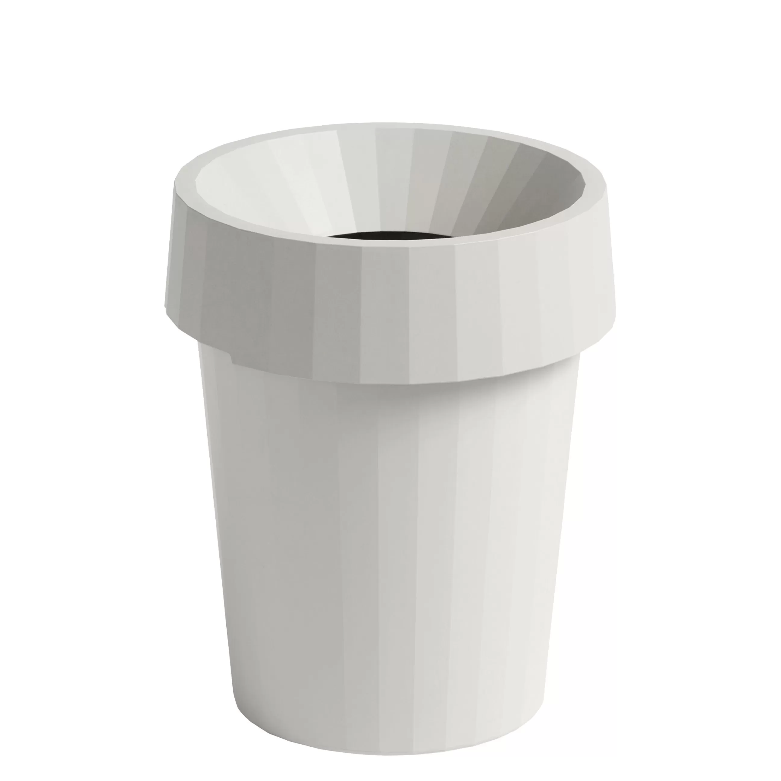 Accessoires Bureau>Hay Corbeille A Papier Shade Plastique/ O 30 X H 37 Cm - Blanc