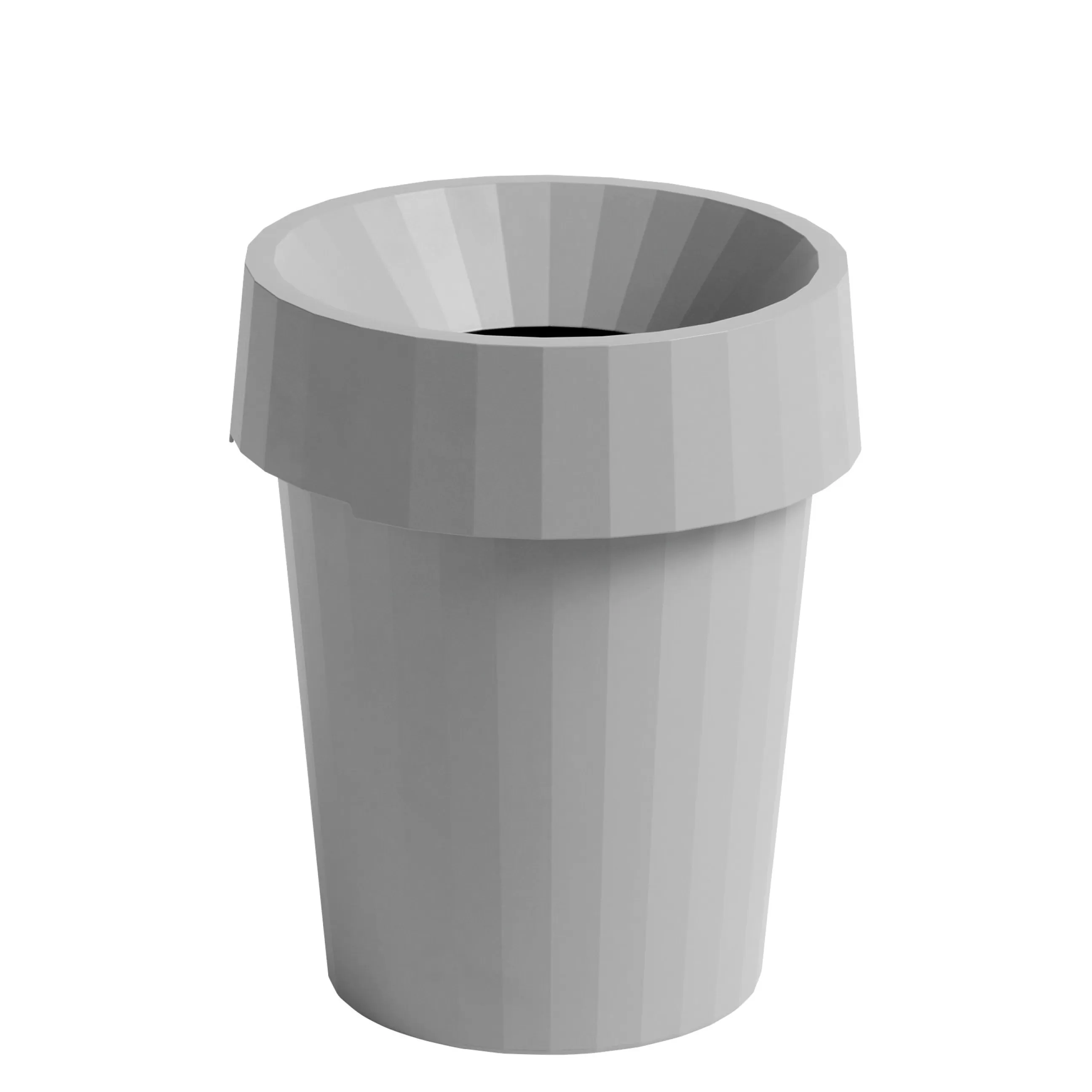 Accessoires Bureau>Hay Corbeille A Papier Shade Plastique/ O 30 X H 37 Cm - Gris