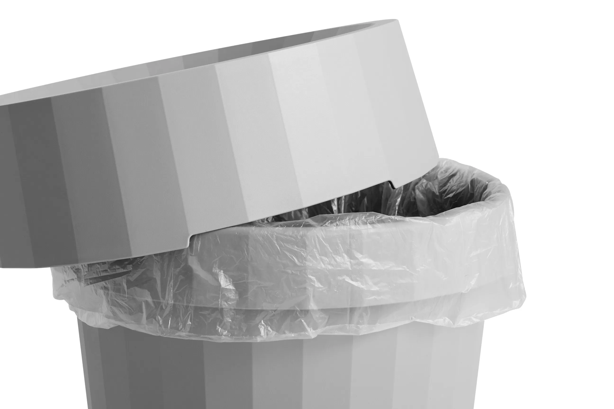 Accessoires Bureau>Hay Corbeille A Papier Shade Plastique/ O 30 X H 37 Cm - Gris