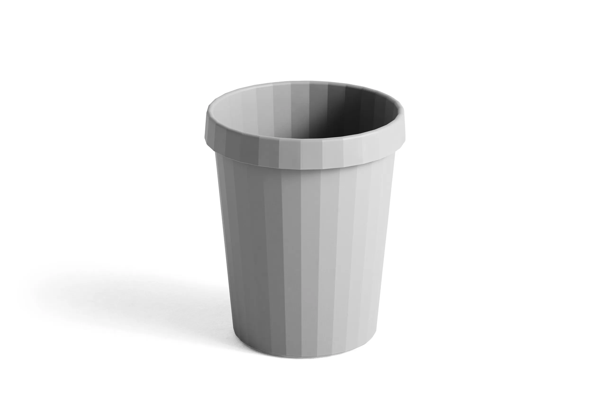 Accessoires Bureau>Hay Corbeille A Papier Shade Plastique/ O 30 X H 37 Cm - Gris