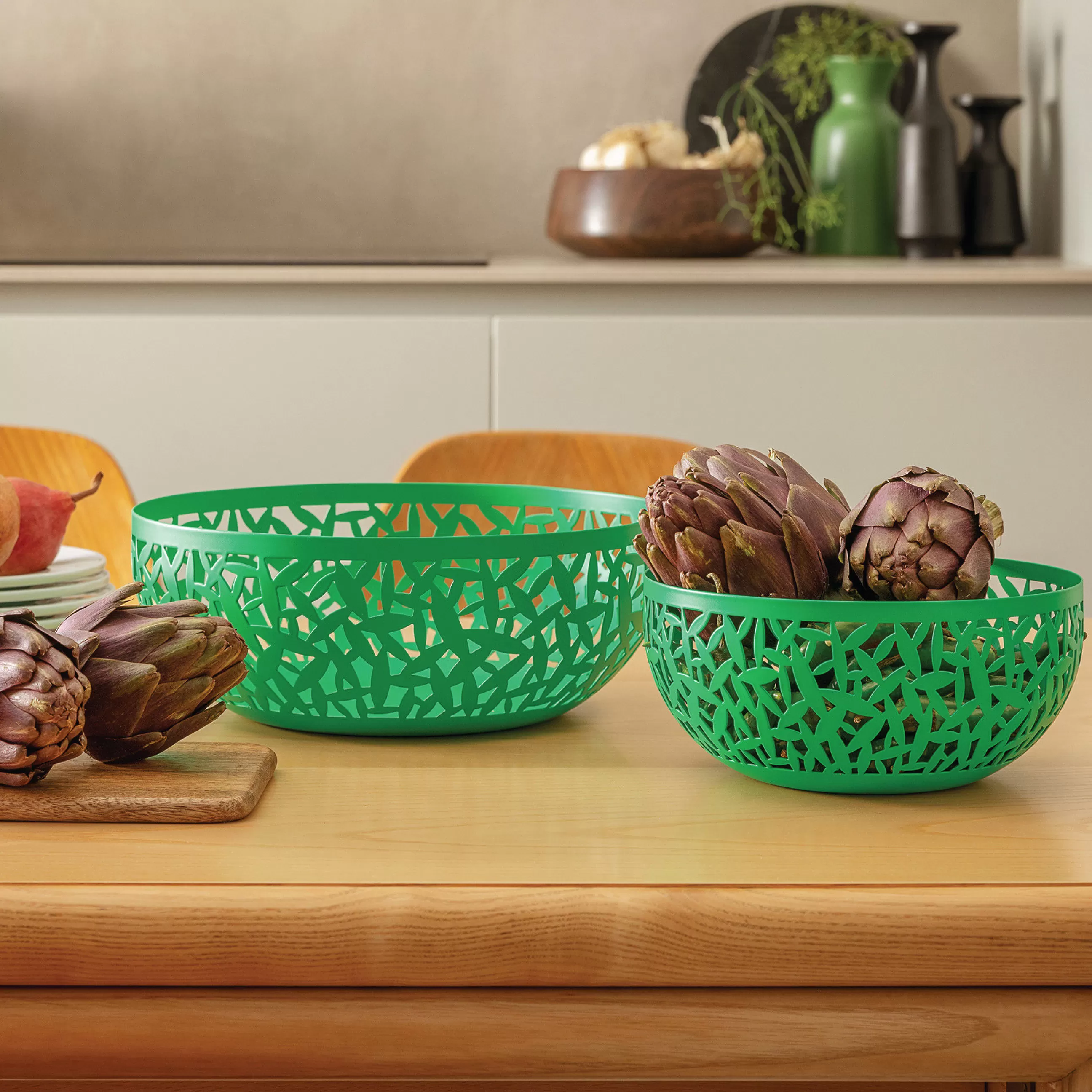 Corbeilles Centres De Table>Alessi Corbeille Cactus! Metal/ O 29 Cm - Acier - Vert