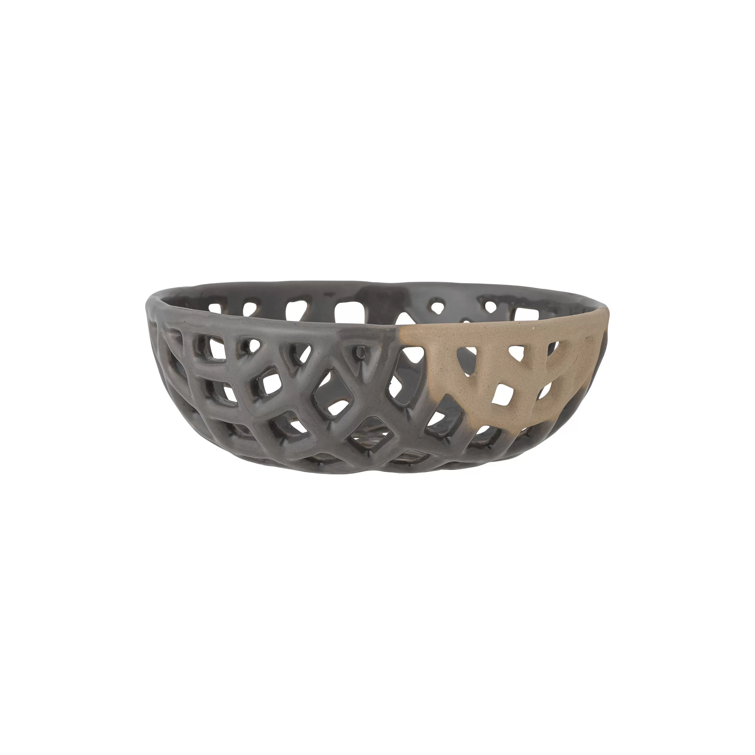 Corbeilles Centres De Table>Bloomingville Corbeille Electra Ceramique / Ceramique - O 20,5 X H 7,5 Cm - Gris