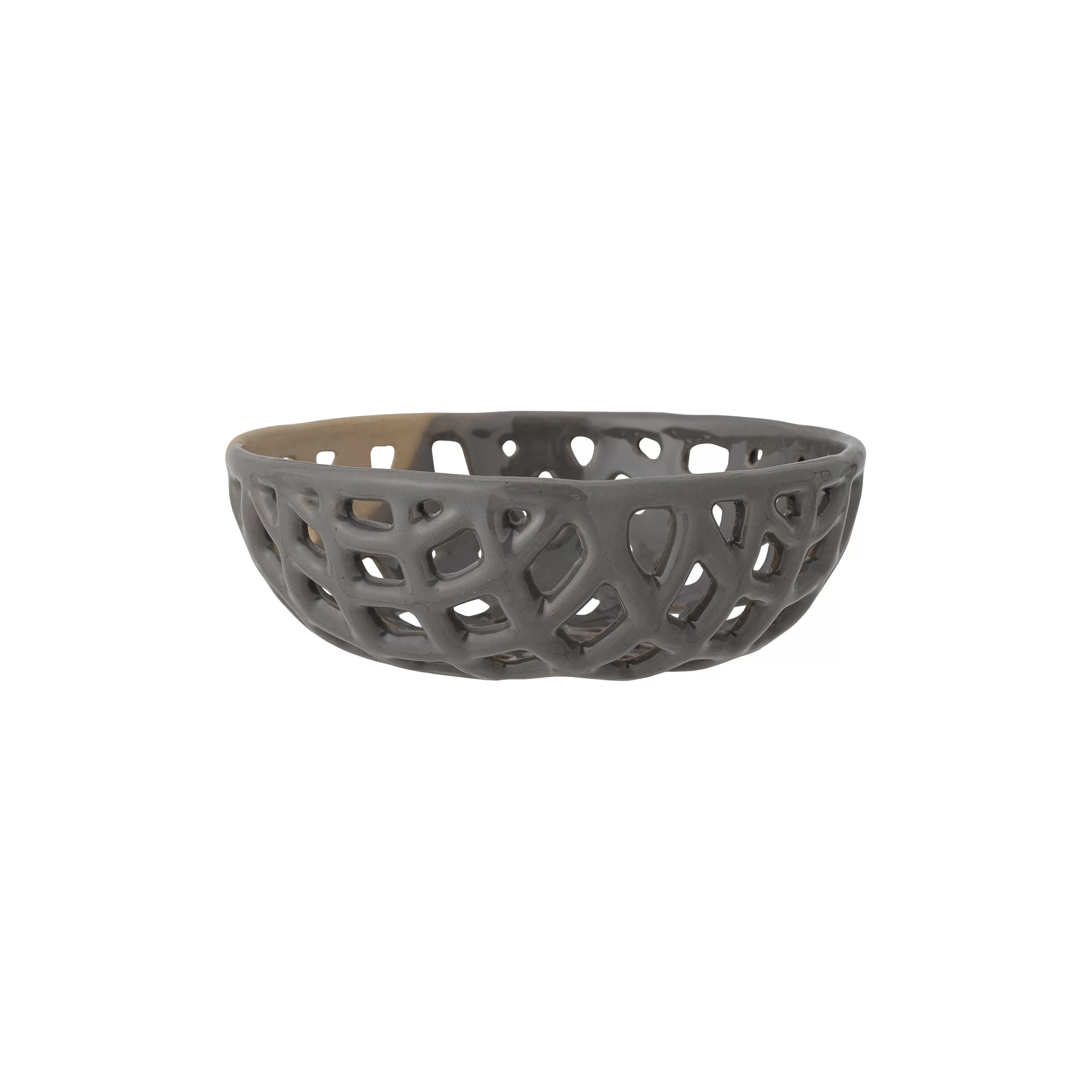 Corbeilles Centres De Table>Bloomingville Corbeille Electra Ceramique / Ceramique - O 20,5 X H 7,5 Cm - Gris