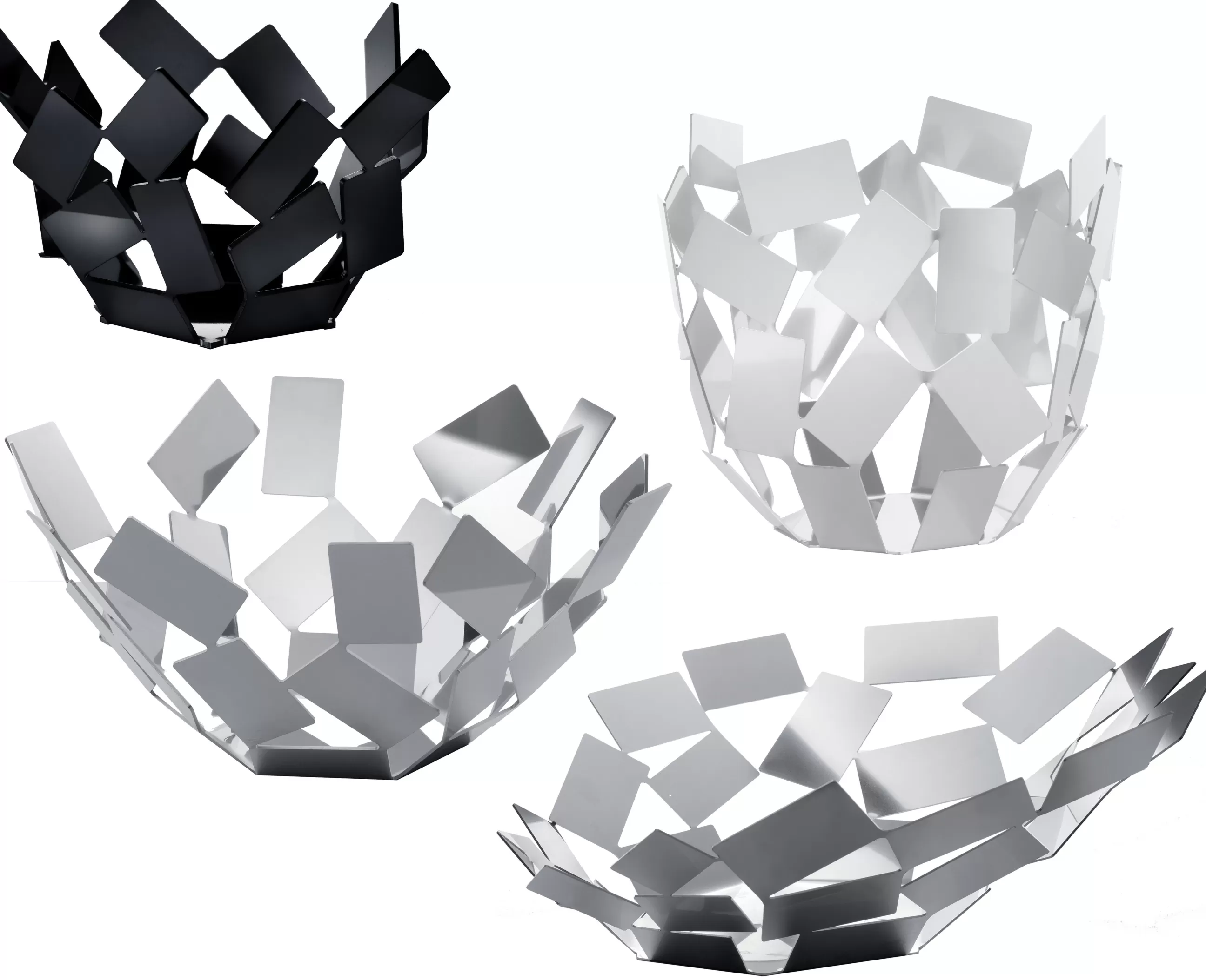 Corbeilles Centres De Table>Alessi Corbeille La Stanza Dello Scirocco Metal / O 27 X H 13 Cm - Acier Poli