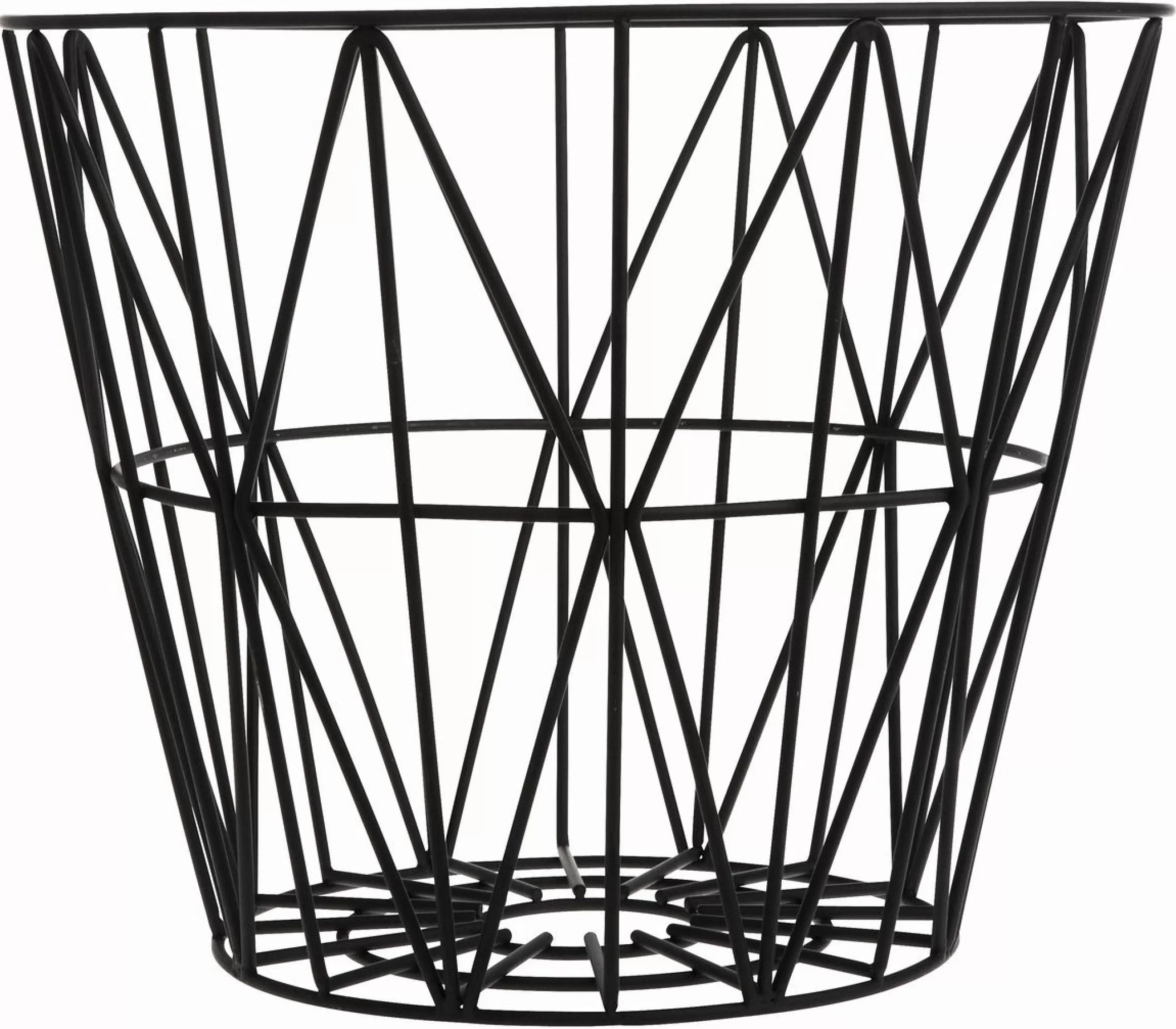 Accessoires Salle De Bains>Ferm Living Corbeille Wire Medium Metal/ O 50 X H 40 Cm - Noir