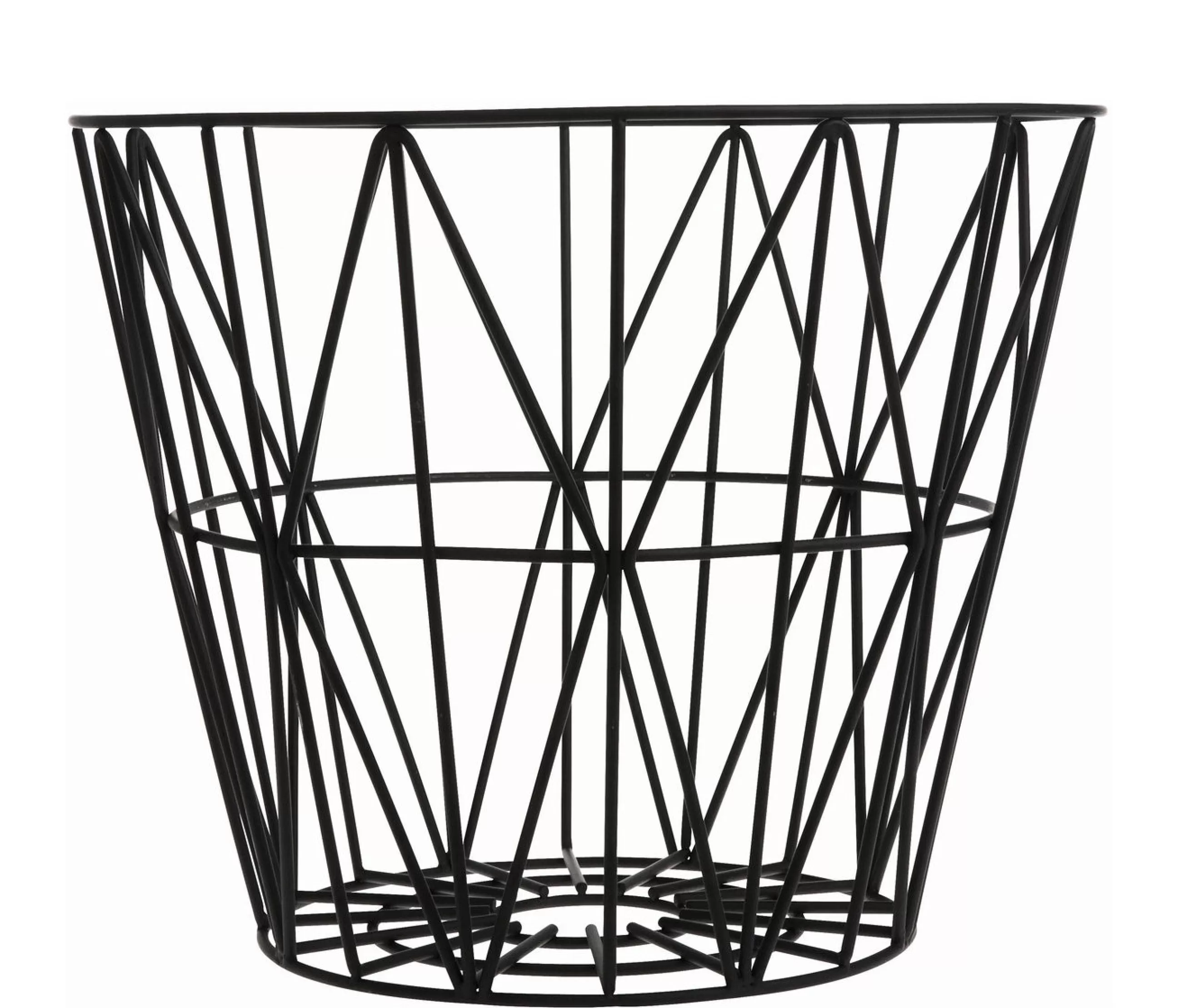 Accessoires Salle De Bains>Ferm Living Corbeille Wire Small Metal/ O 40 X H 35 Cm - Noir