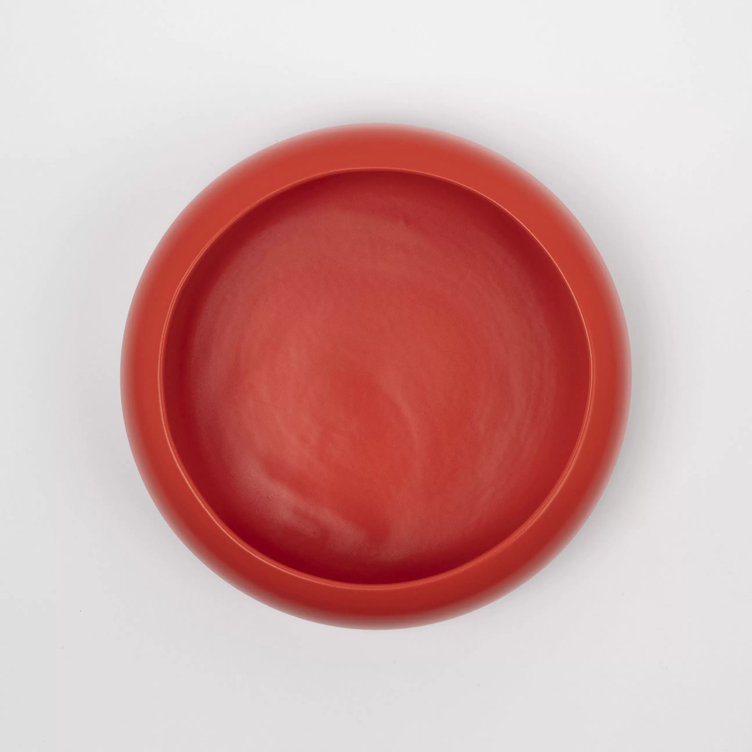 Corbeilles Centres De Table>raawii Coupe Omar 01 Ceramique Rose Orange / Small - O 23,5 X H 9,5 Cm / Fait Main - Corail Soutenu