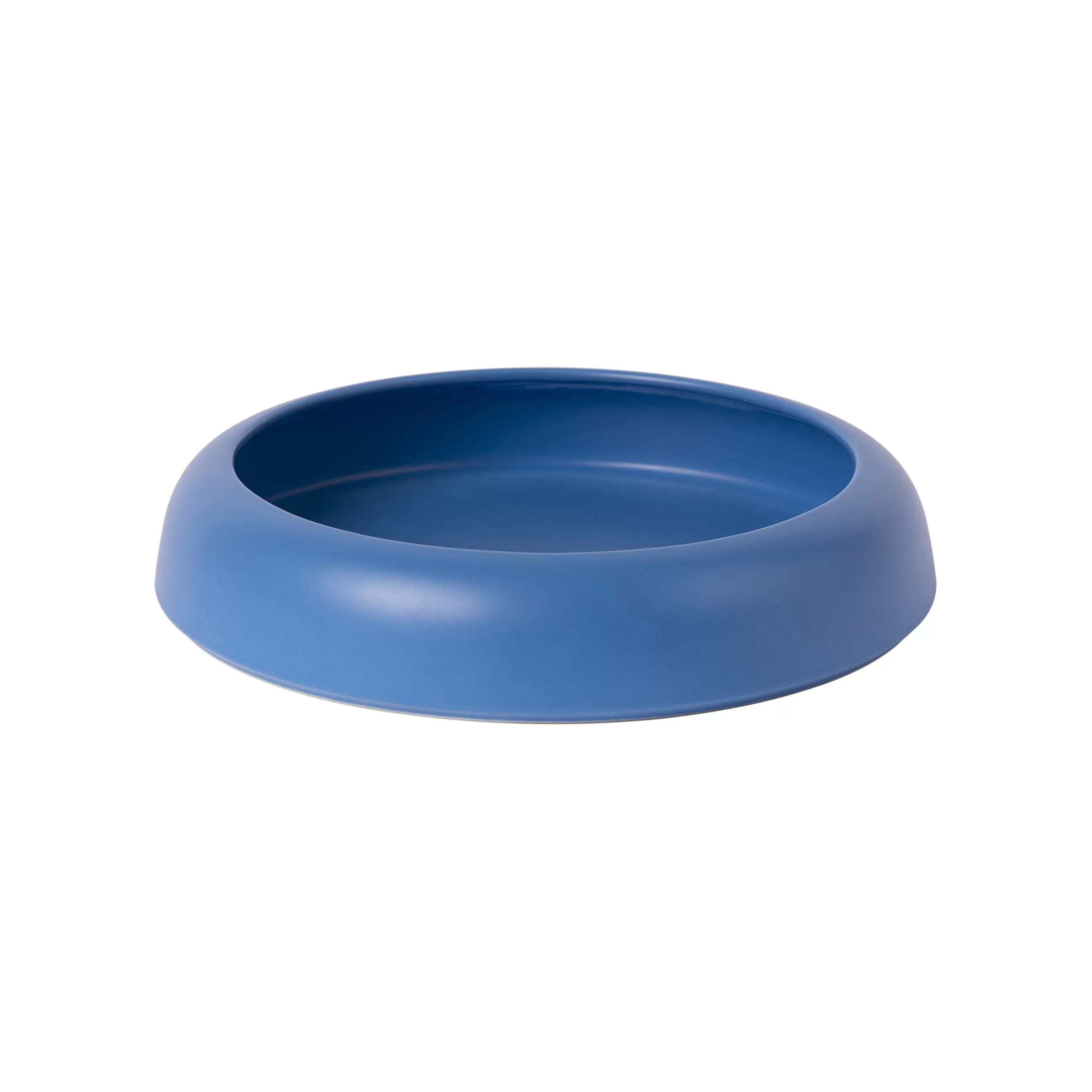 Corbeilles Centres De Table>raawii Coupe Omar 02 Ceramique Bleu / Plat - Large / O 30,8 X H 6,3 Cm - Fait Main - Bleu Electrique