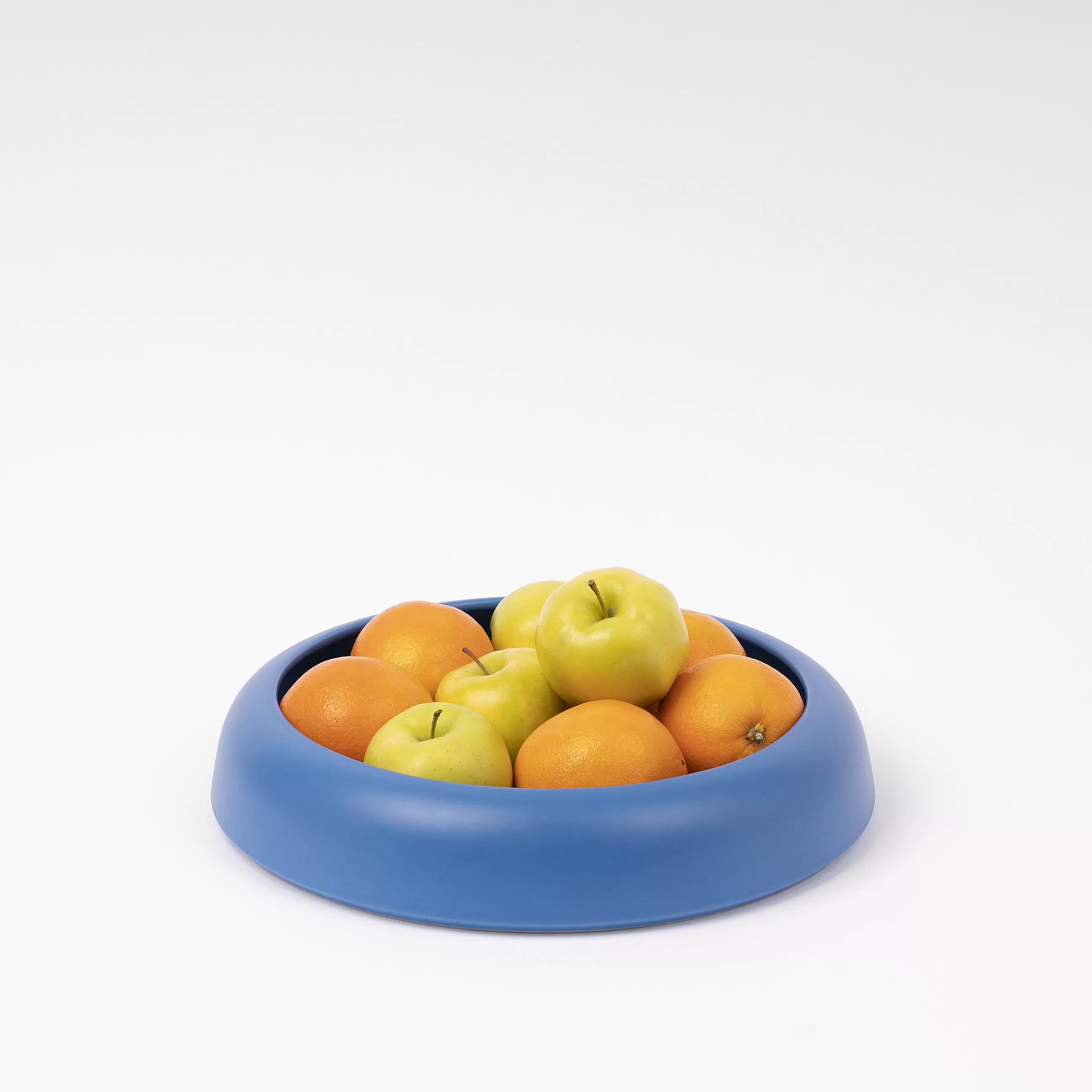 Corbeilles Centres De Table>raawii Coupe Omar 02 Ceramique Bleu / Plat - Large / O 30,8 X H 6,3 Cm - Fait Main - Bleu Electrique