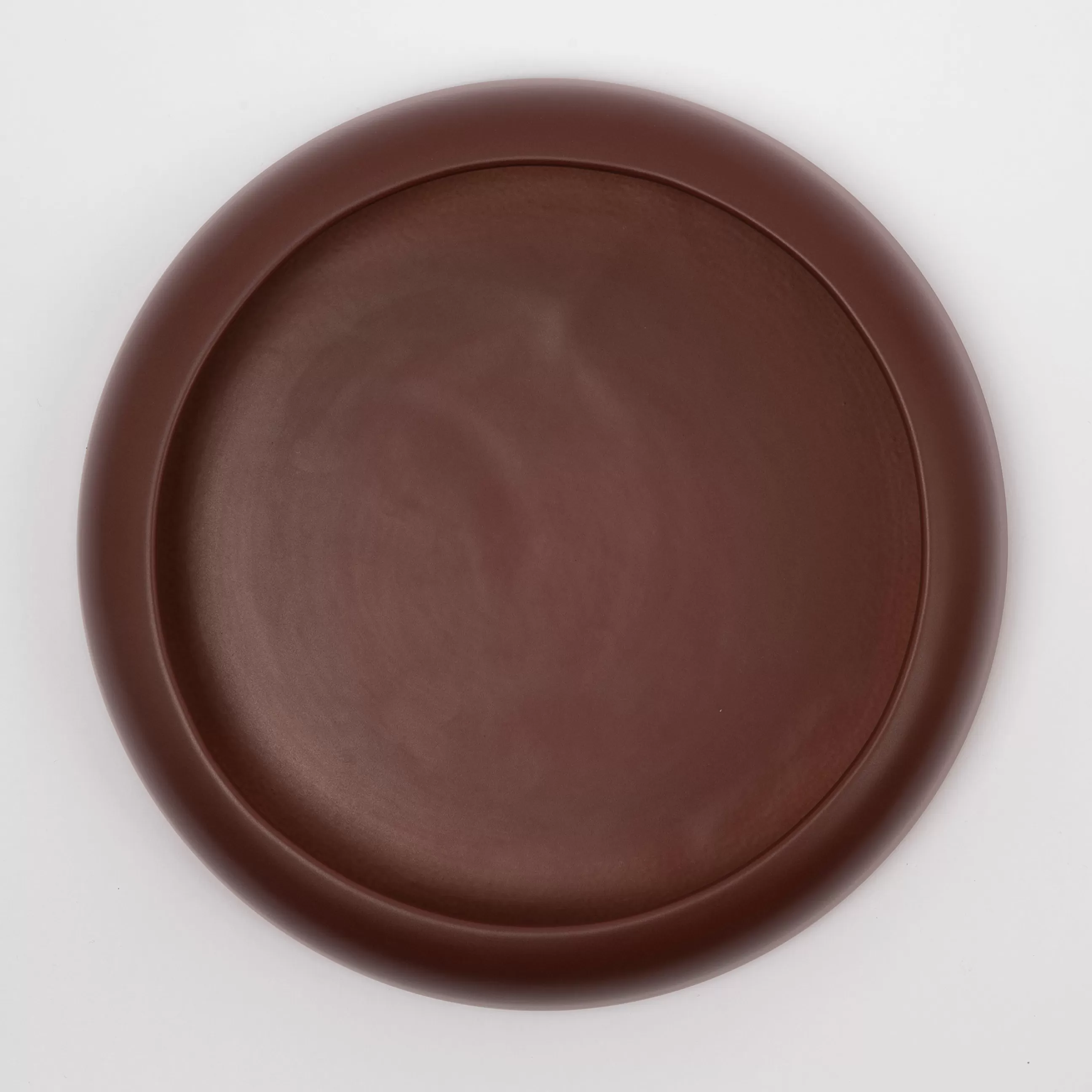 Corbeilles Centres De Table>raawii Coupe Omar 02 Ceramique Marron Beige / Plat - Large / O 30,8 X H 6,3 Cm - Fait Main - Fauve