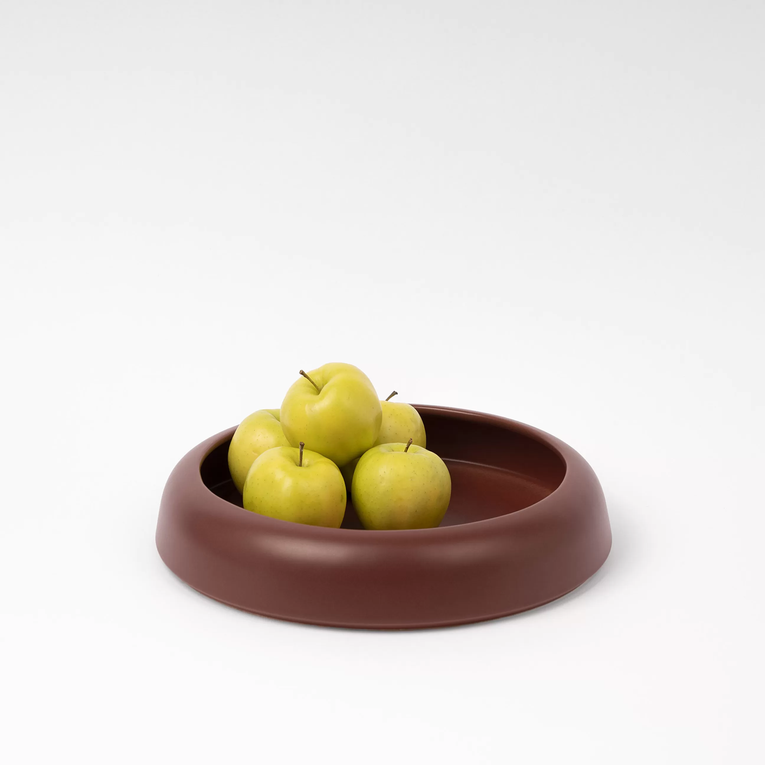 Corbeilles Centres De Table>raawii Coupe Omar 02 Ceramique Marron Beige / Plat - Large / O 30,8 X H 6,3 Cm - Fait Main - Fauve