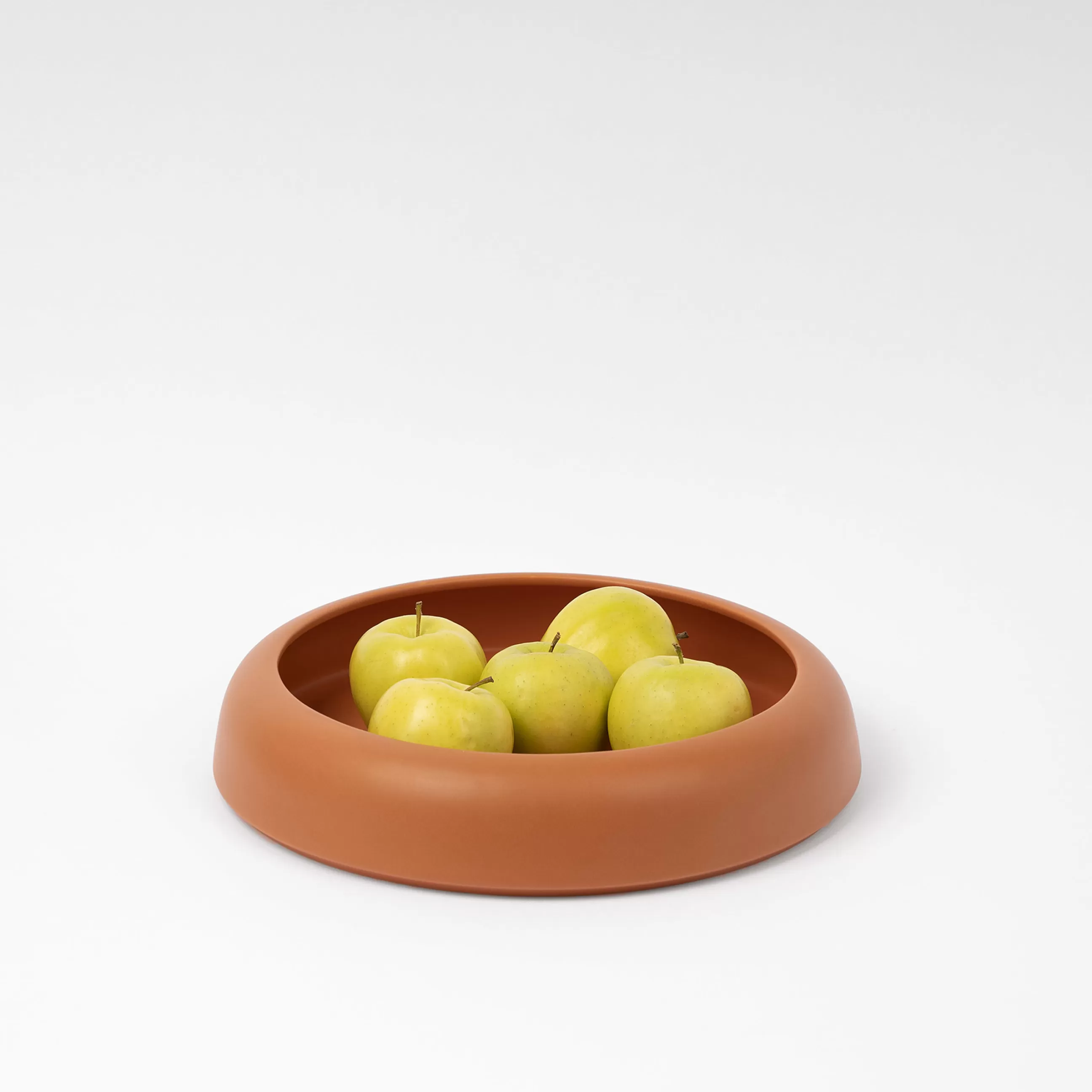 Corbeilles Centres De Table>raawii Coupe Omar 02 Ceramique Orange Marron / Plat - Large / O 30,8 X H 6,3 Cm - Fait Main - Cannelle