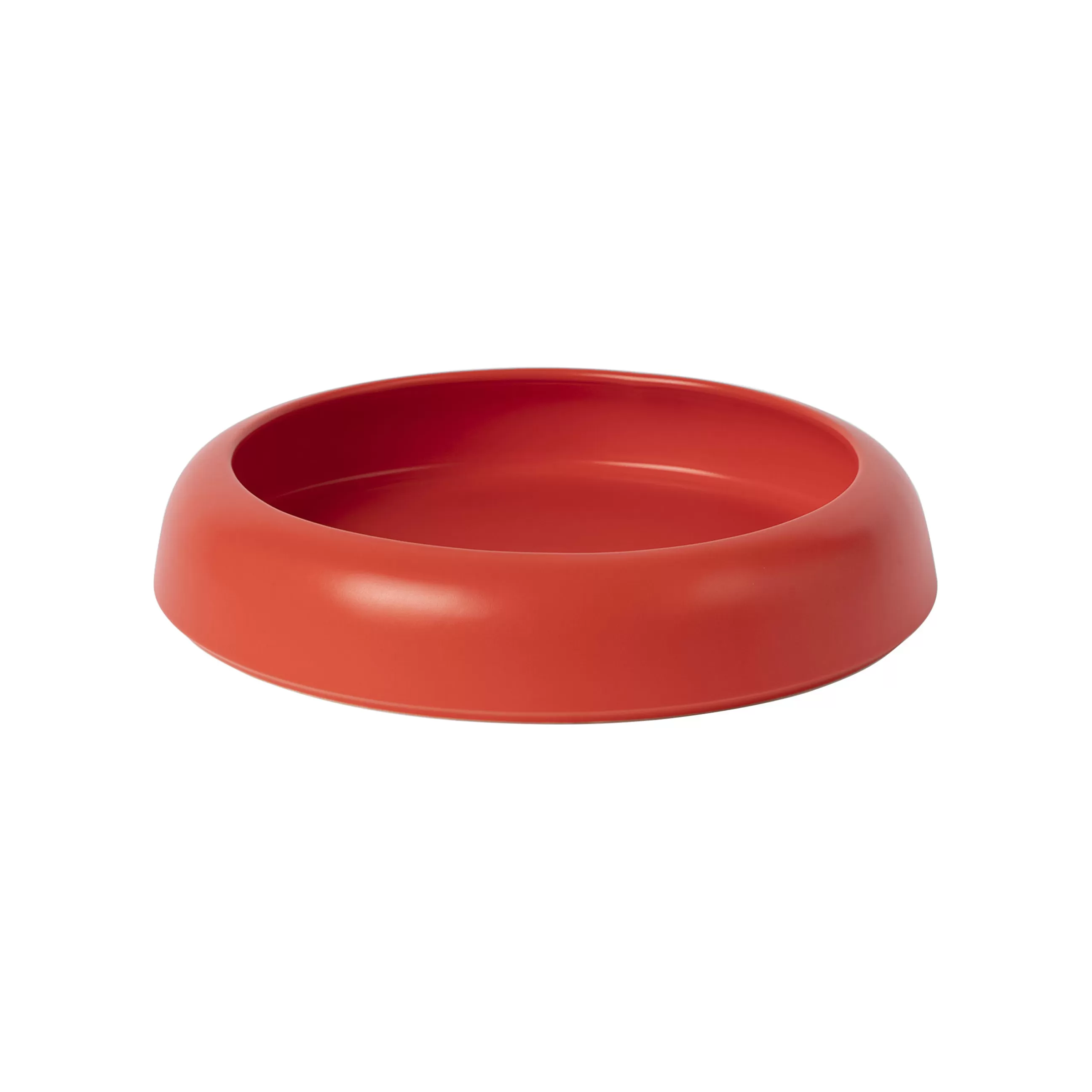 Corbeilles Centres De Table>raawii Coupe Omar 02 Ceramique Rose Orange / Plat - Large / O 30,8 X H 6,3 Cm - Fait Main - Corail Soutenu