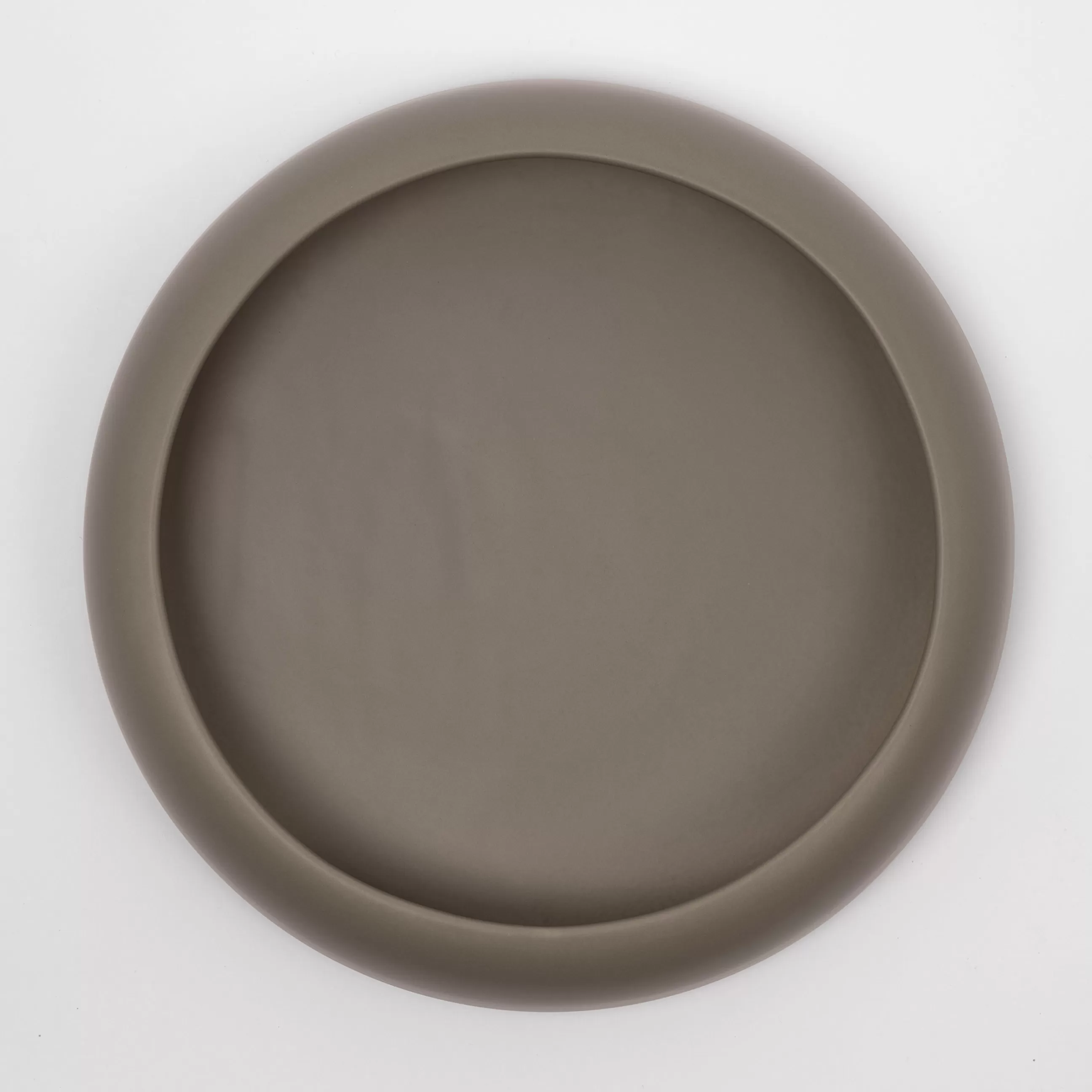 Corbeilles Centres De Table>raawii Coupe Omar 02 Ceramique Vert / Plat - Large / O 30,8 X H 6,3 Cm - Fait Main - Vert Fume