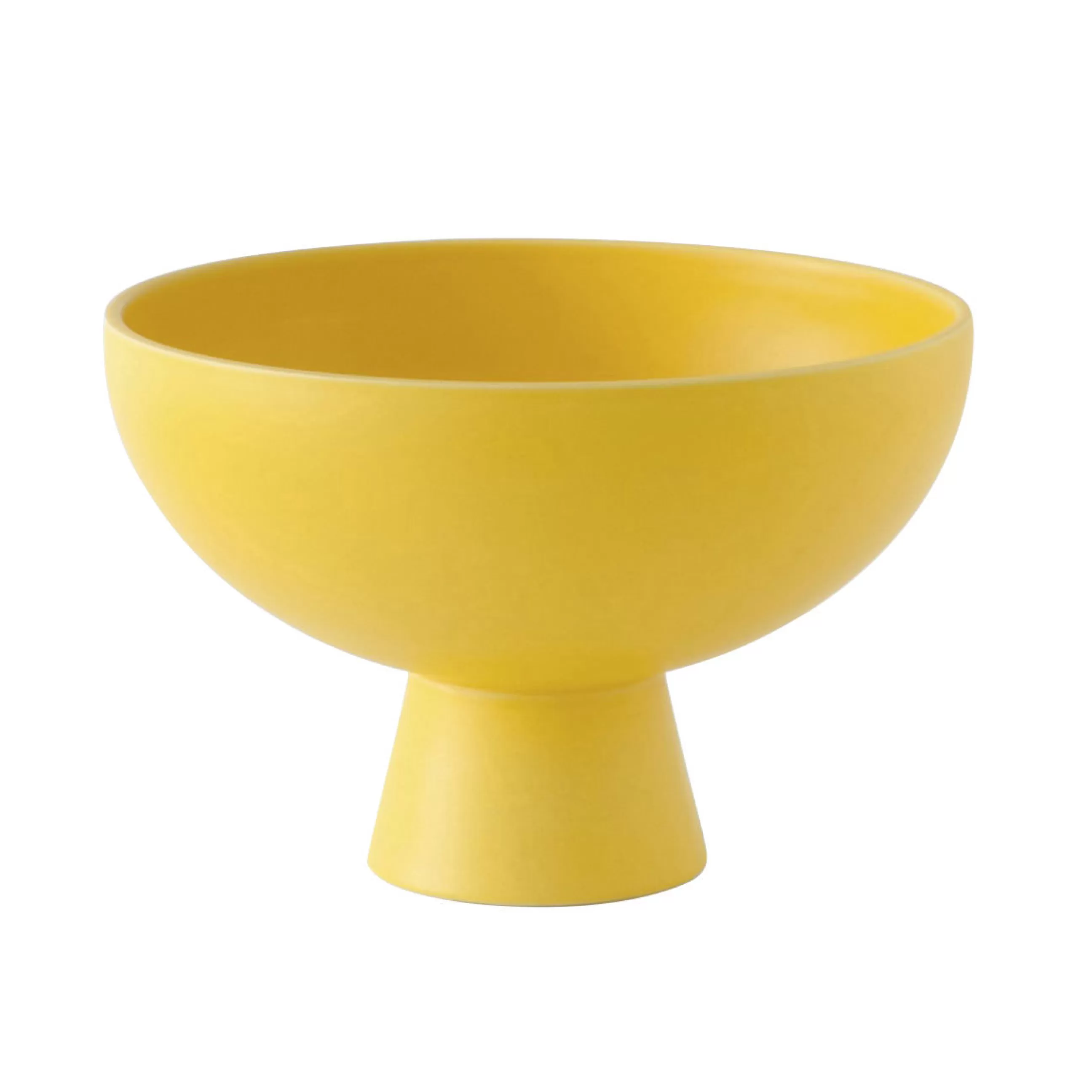 Corbeilles Centres De Table>raawii Coupe Strom Large Ceramique Jaune / O 22 Cm - Ceramique / Fait Main - Jaune Freesia