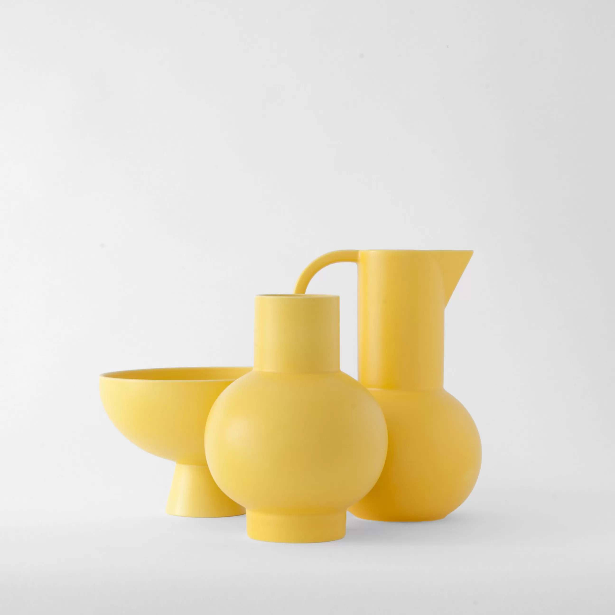 Corbeilles Centres De Table>raawii Coupe Strom Small Ceramique Jaune / O 15 Cm - Ceramique / Fait Main - Jaune Freesia