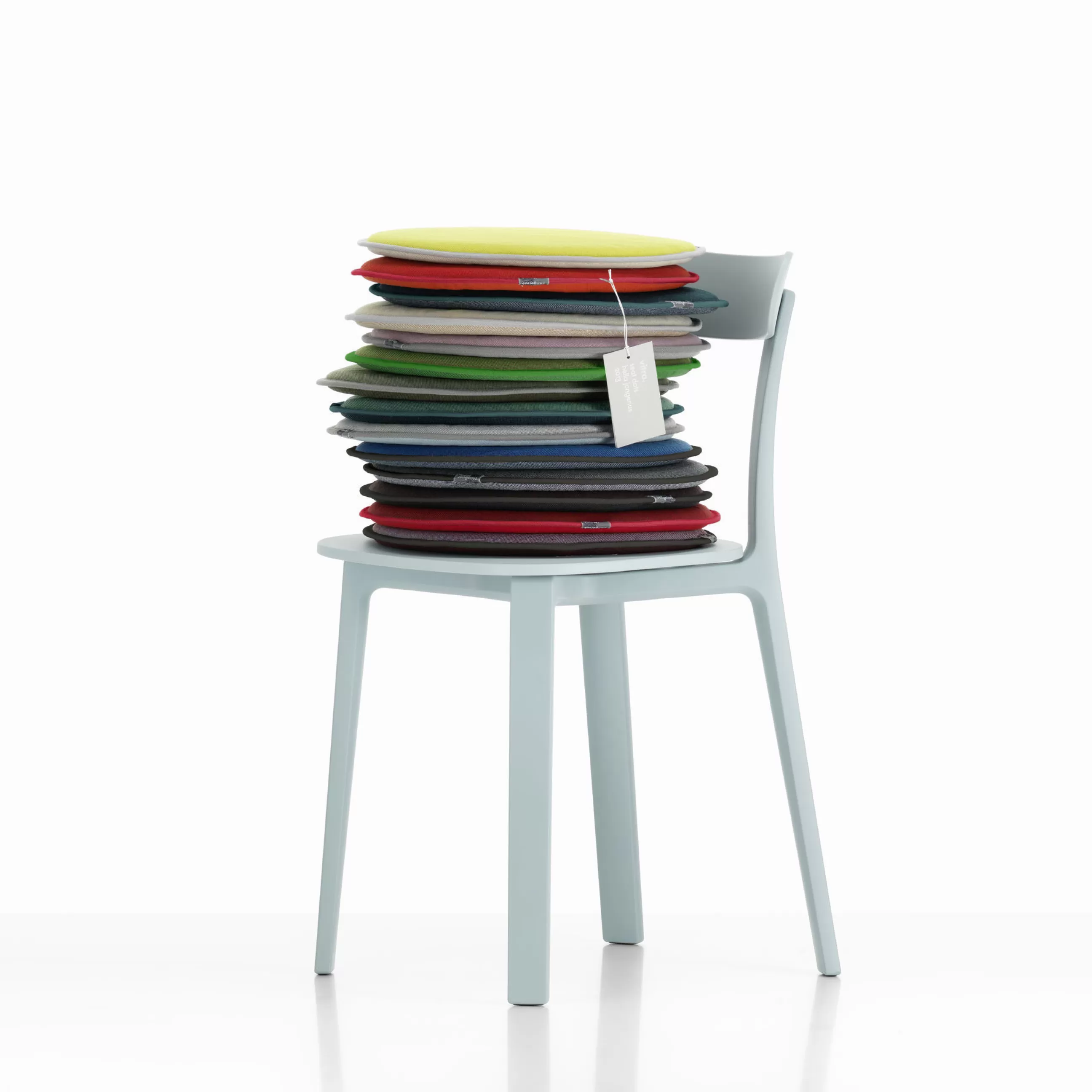 Déco Textile>Vitra Coussin D'Assise Seat Dots Tissu Bleu / O 38 Cm - Reversible - Bleu Glacial - Petrole