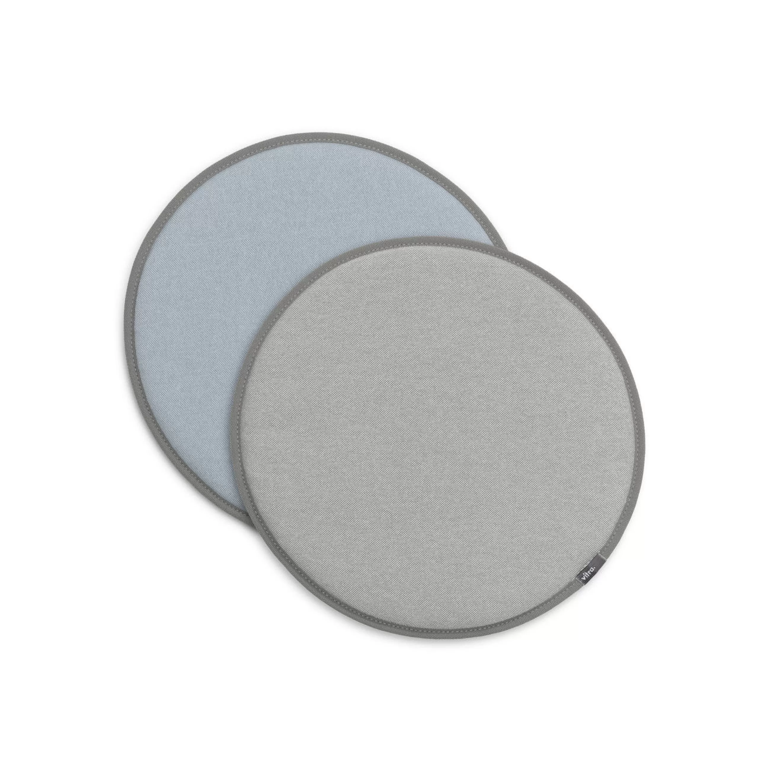 Déco Textile>Vitra Coussin D'Assise Seat Dots Tissu Bleu Gris / O 38 Cm - Reversible - Bleu Glacial - Gris