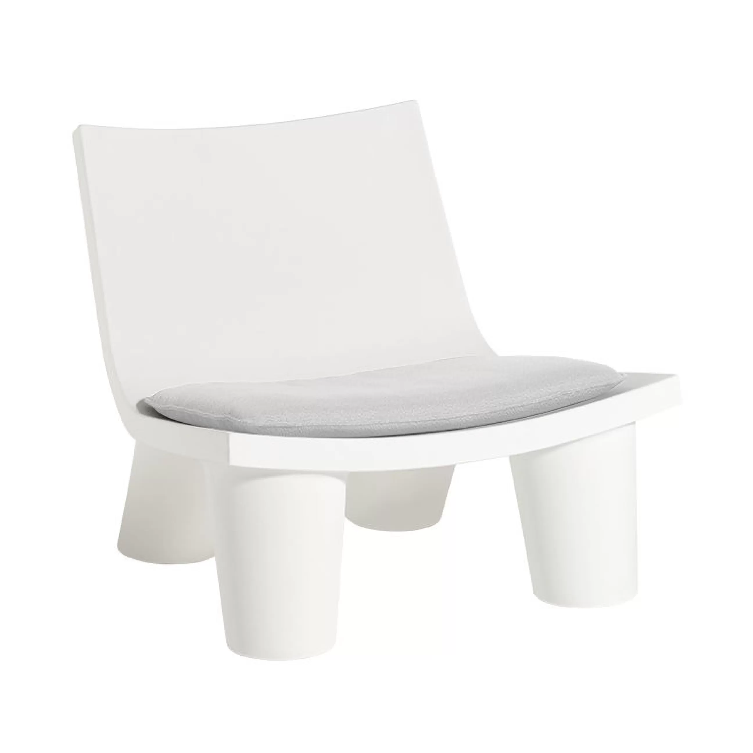 Déco Textile>Slide Coussin D'Assise  Tissu Blanc / Pour Fauteuil Bas Low Lita - Blanc Coton