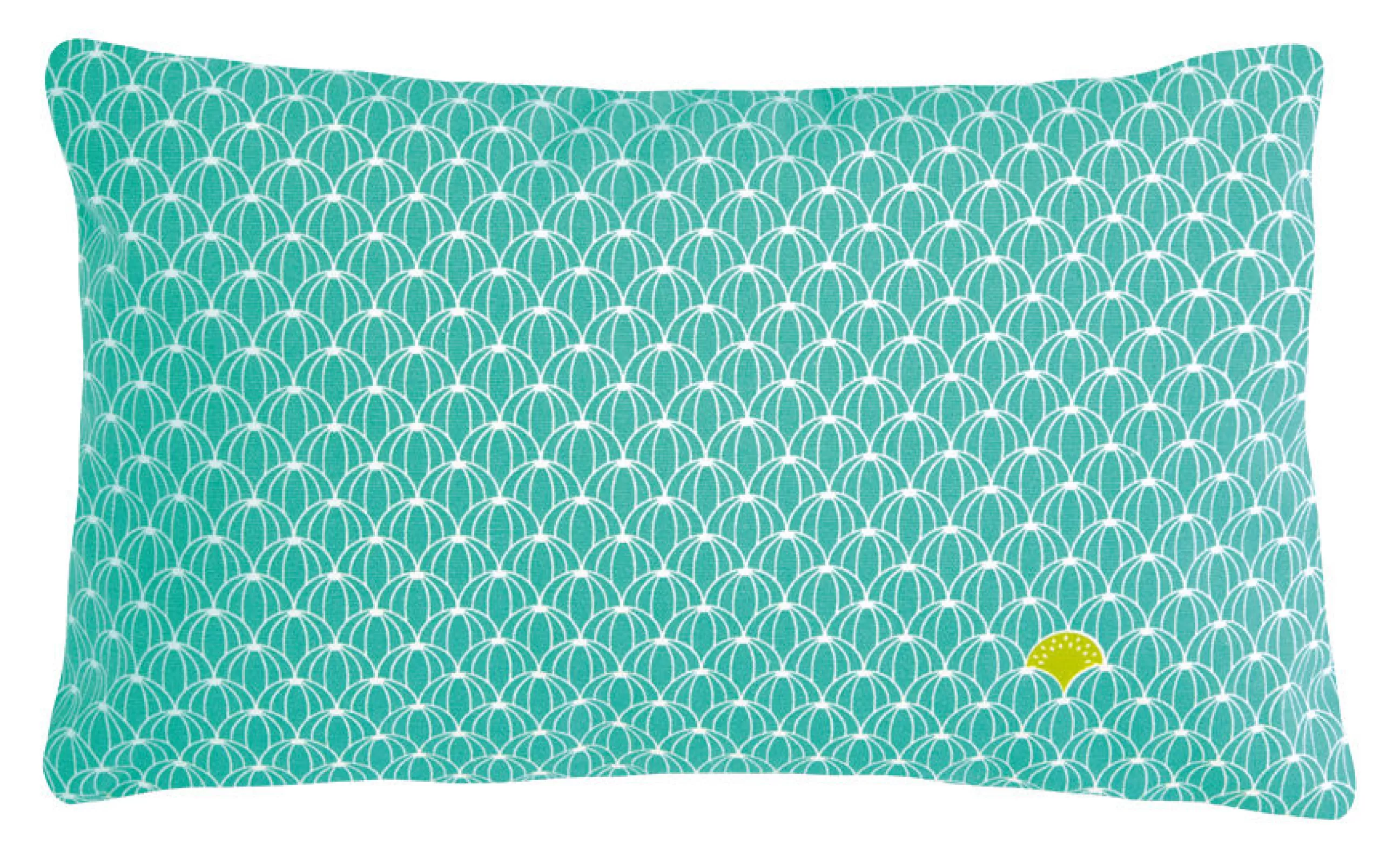 Déco Textile>Fermob Coussin D'extérieur Envie D'Ailleurs - Pasteques Tissu Bleu / 44 X 30 Cm - Turquoise