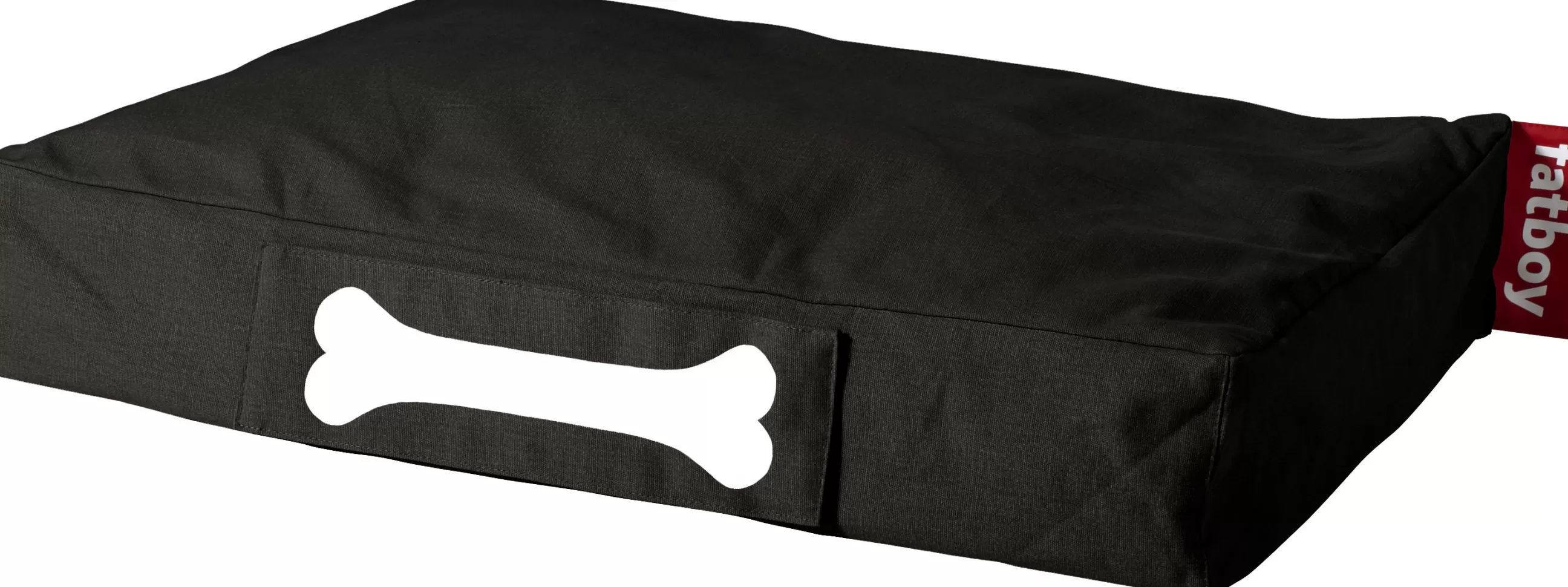 Poufs>Fatboy Coussin Pour Chien Doggielounge Small Tissu/ Coton Stonewashed - 80 X 60 Cm - Noir