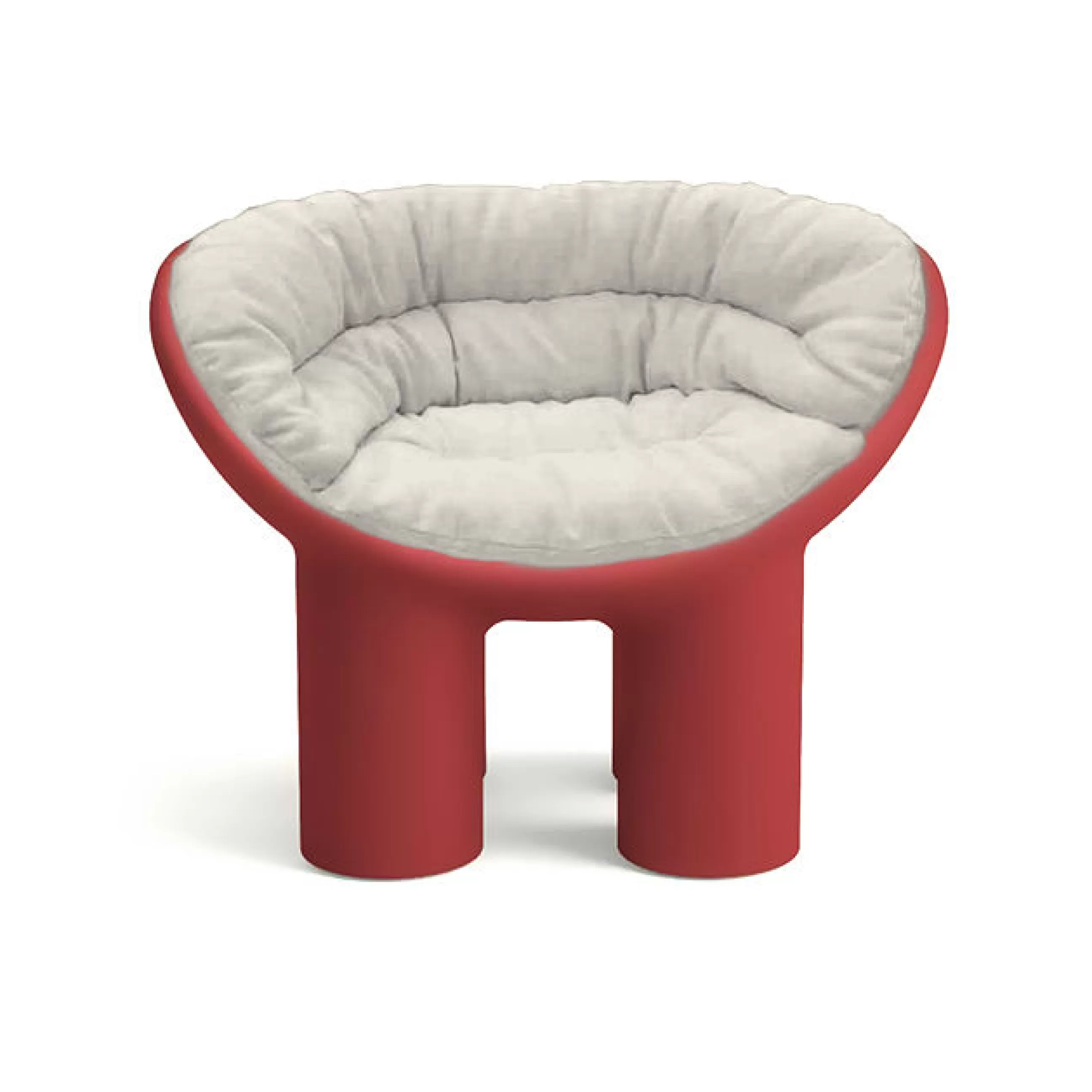 Déco Textile>Driade Coussin  Tissu Blanc Beige Indoor / Pour Fauteuil Roly Poly - Ivoire